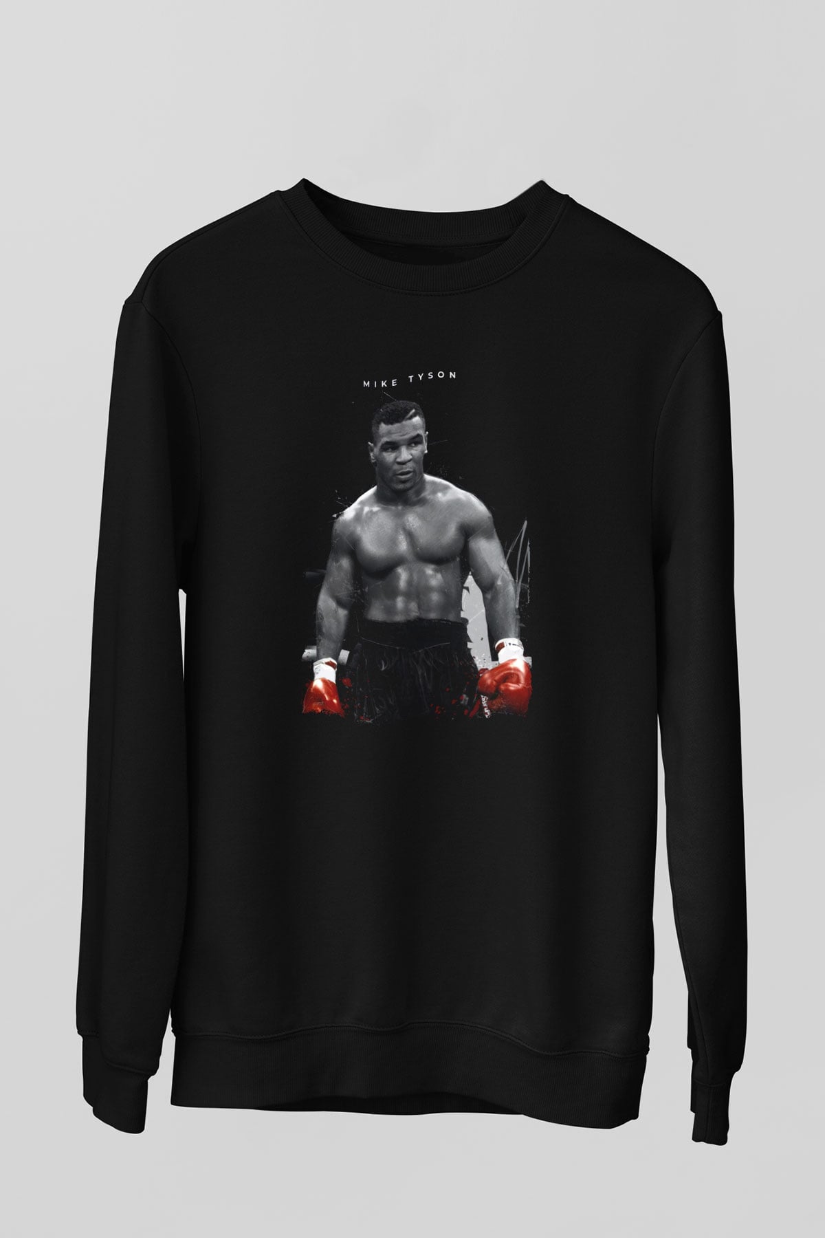 Mike Tyson Siyah Unisex  Sweatshirt