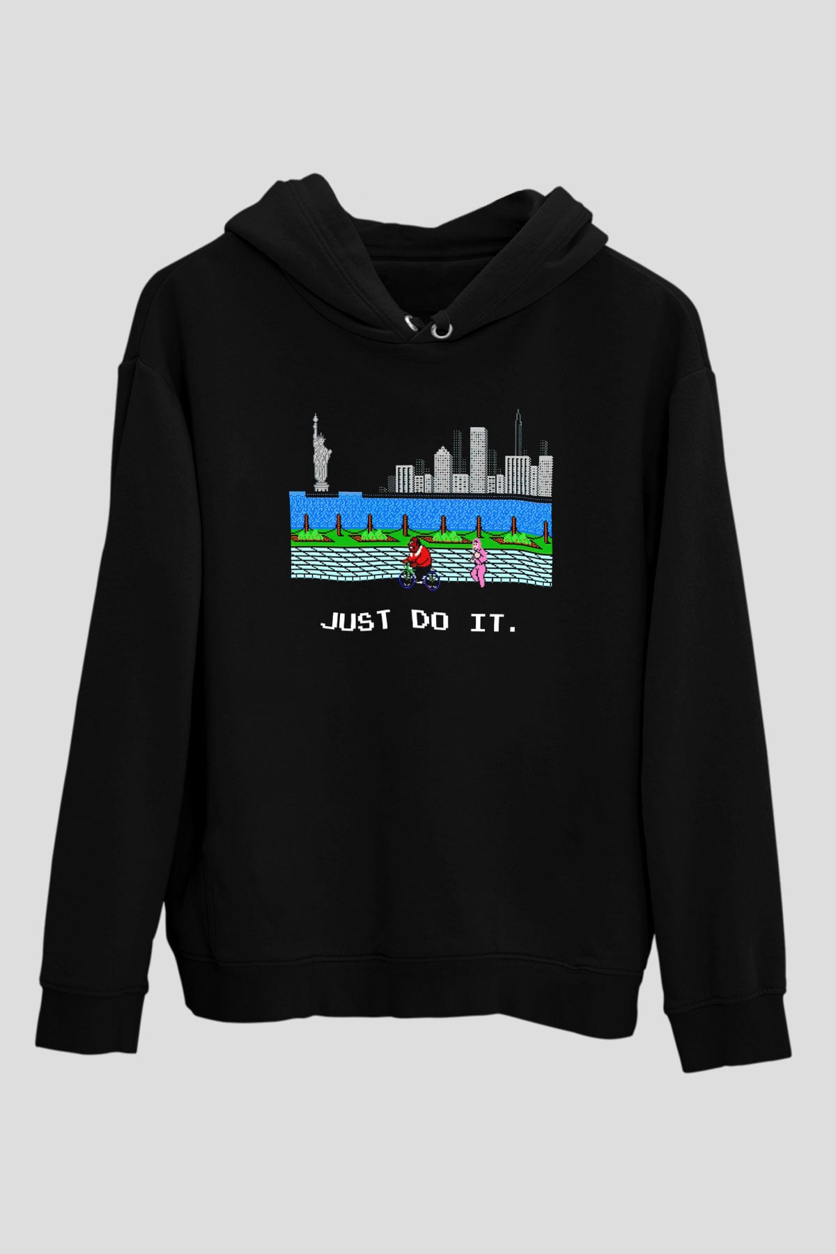 Mike Tyson's Punch-Out! Siyah Unisex Hoodie