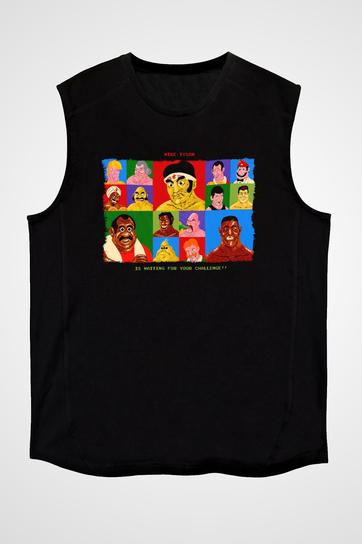 Mike Tyson's Punch-Out! Siyah Unisex  Kolsuz Tişört