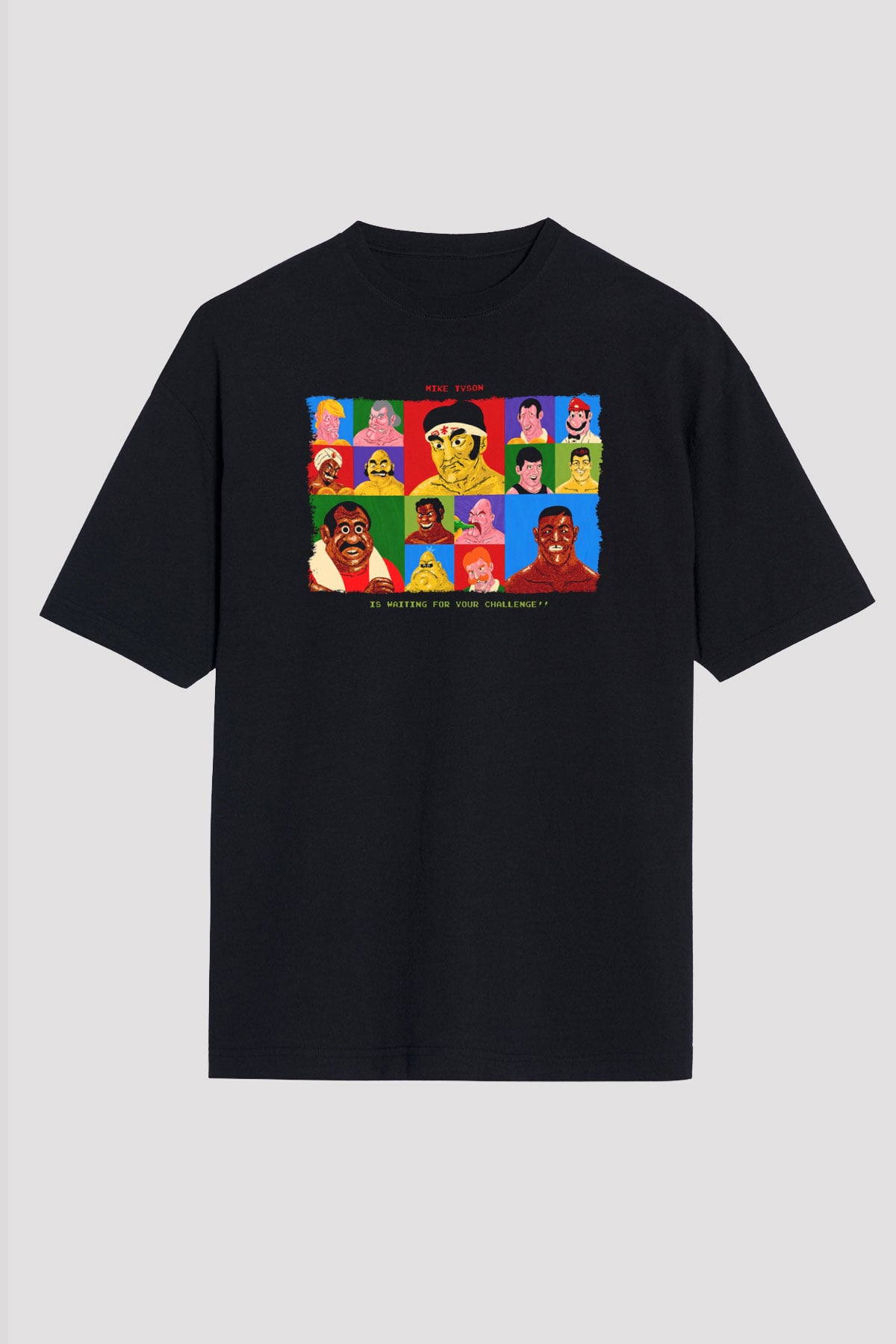 Mike Tyson's Punch-Out! Siyah Unisex Tişört
