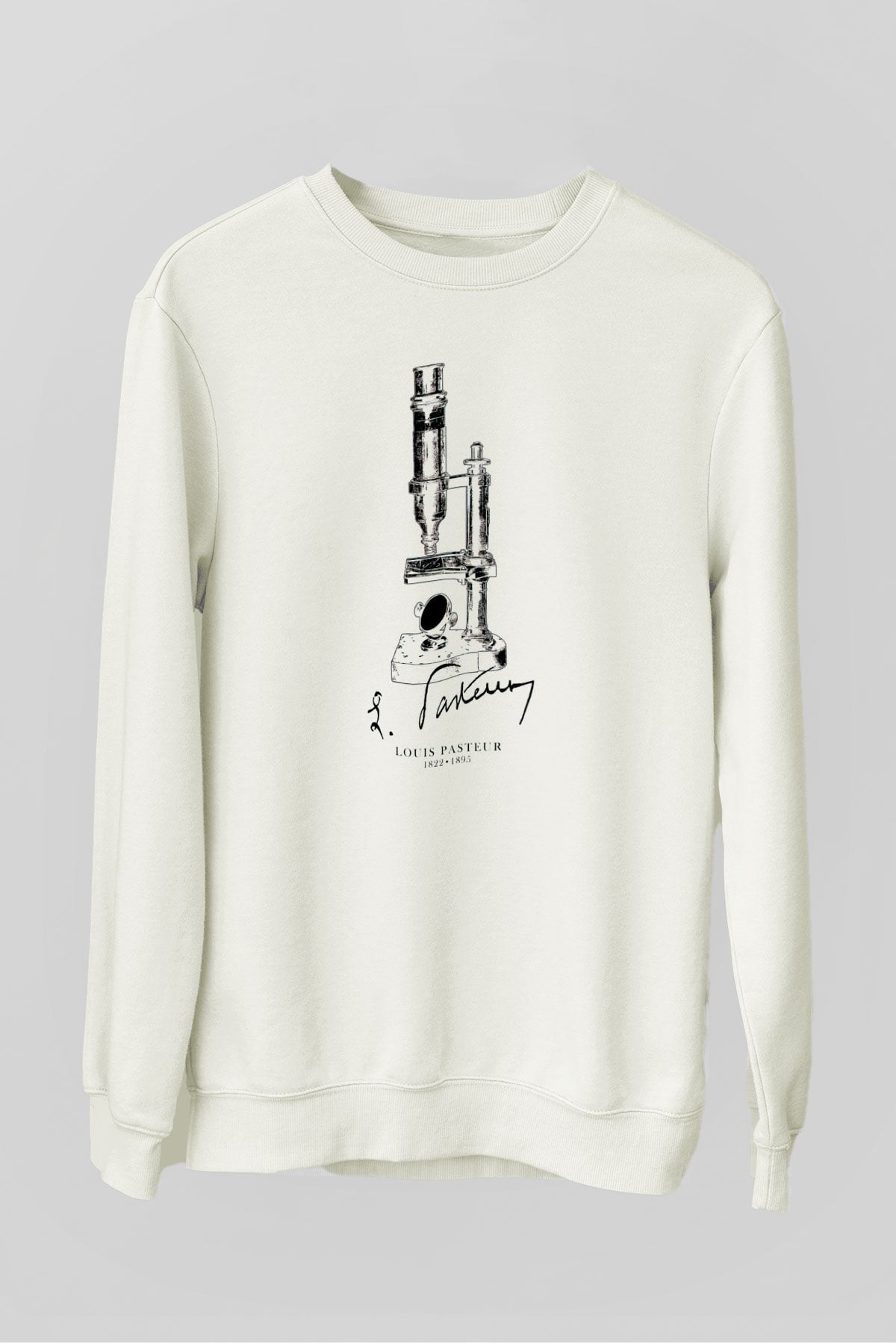 Mikrobiyolog Beyaz Unisex Sweatshirt