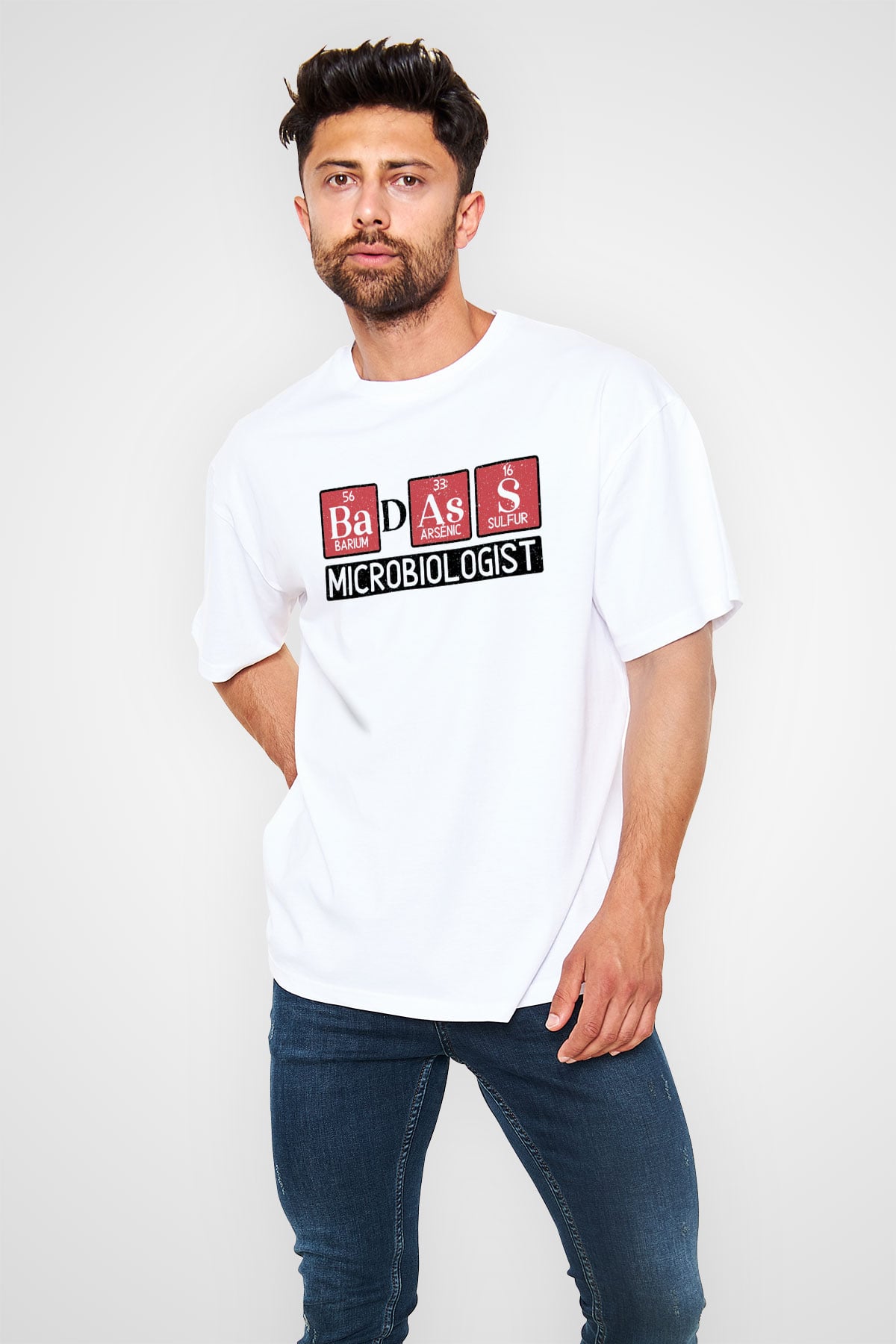 Mikrobiyolog Beyaz Unisex Tişört T-Shirt - TişörtFabrikası