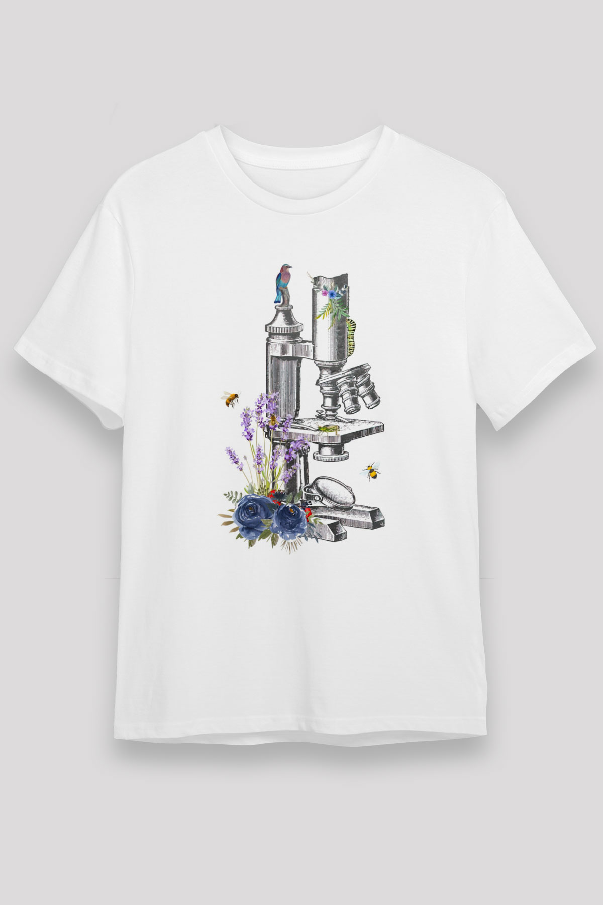 Mikrobiyolog Beyaz Unisex Tişört T-Shirt - TişörtFabrikası
