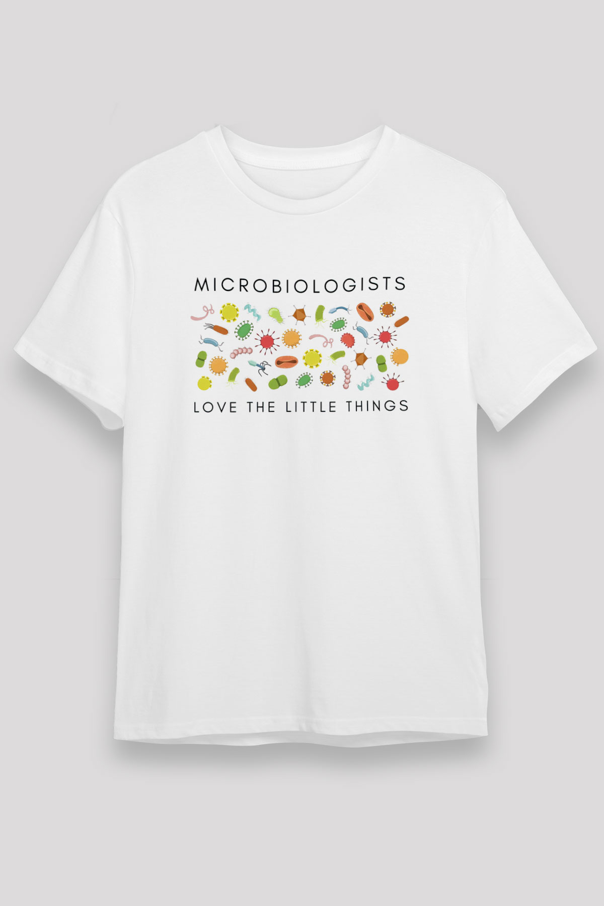 Mikrobiyolog Beyaz Unisex Tişört T-Shirt - TişörtFabrikası