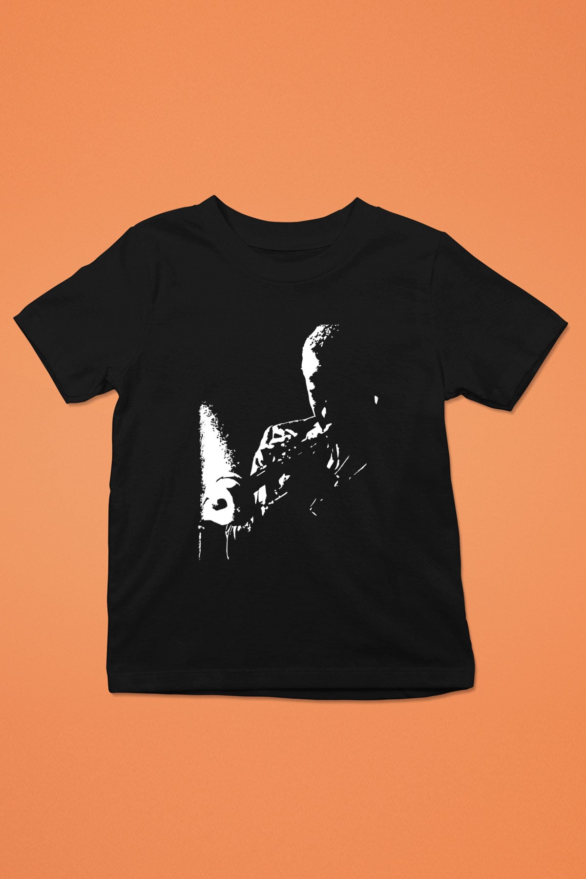 Miles Davis Baskılı Unisex Siyah Çocuk Tişört - Tshirt