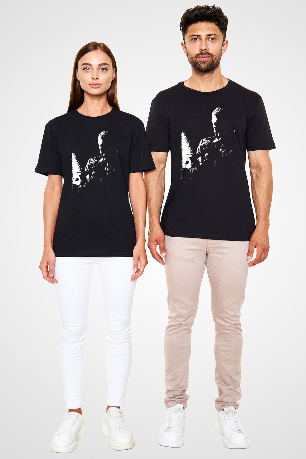 Miles Davis Baskılı Unisex Siyah Tişört - Tshirt