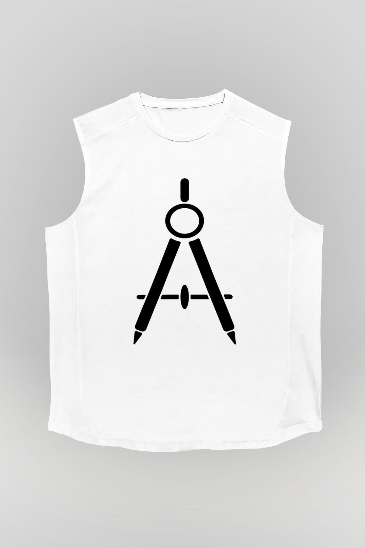 Mimar Beyaz Unisex Kolsuz Tişört