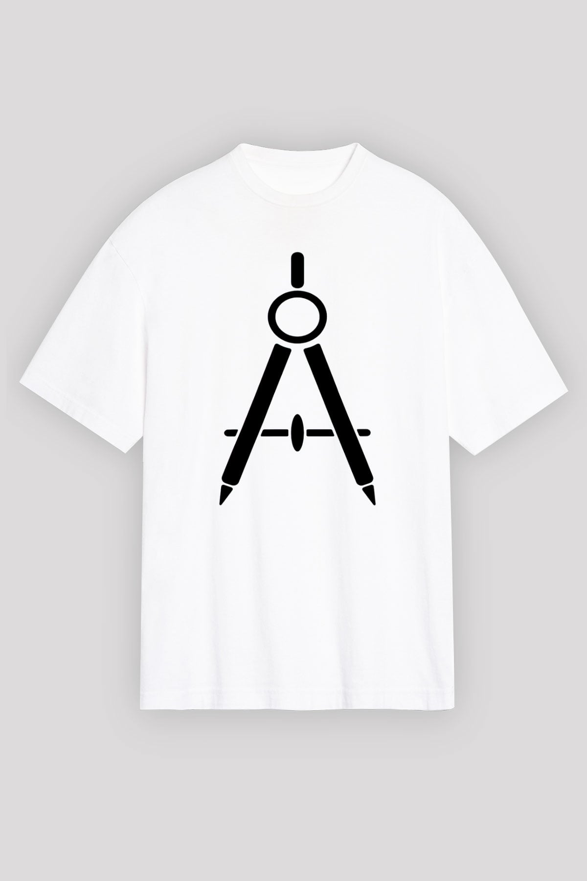Mimar Beyaz Unisex Oversize Tişört T-Shirt