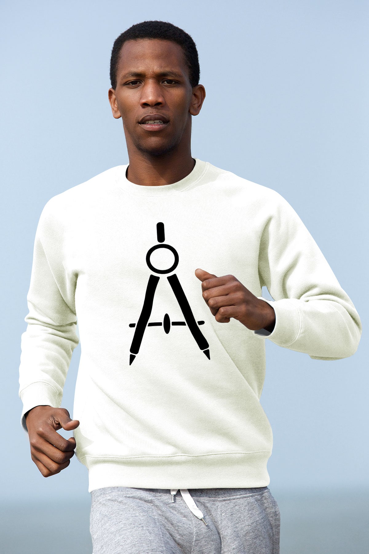Mimar Beyaz Unisex Sweatshirt