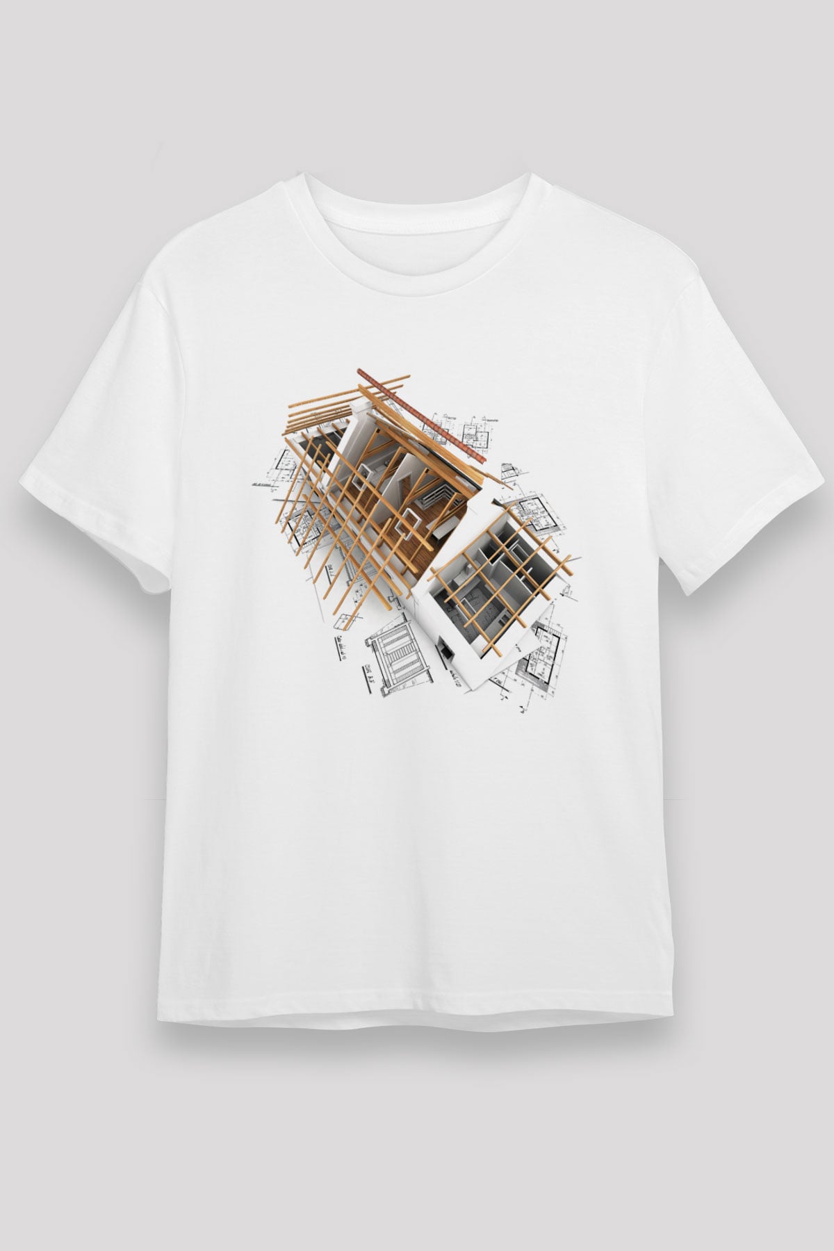 Mimar Beyaz Unisex Tişört T-Shirt - TişörtFabrikası