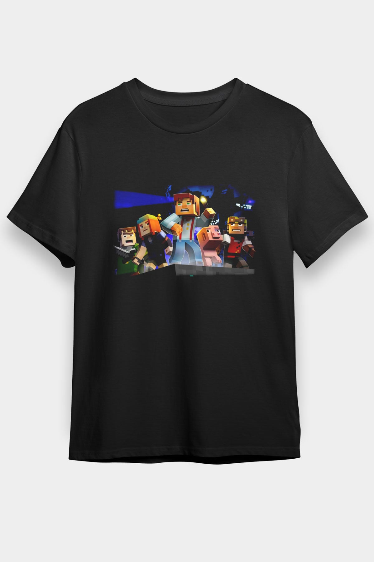 Minecraft Siyah Unisex Tişört T-Shirt