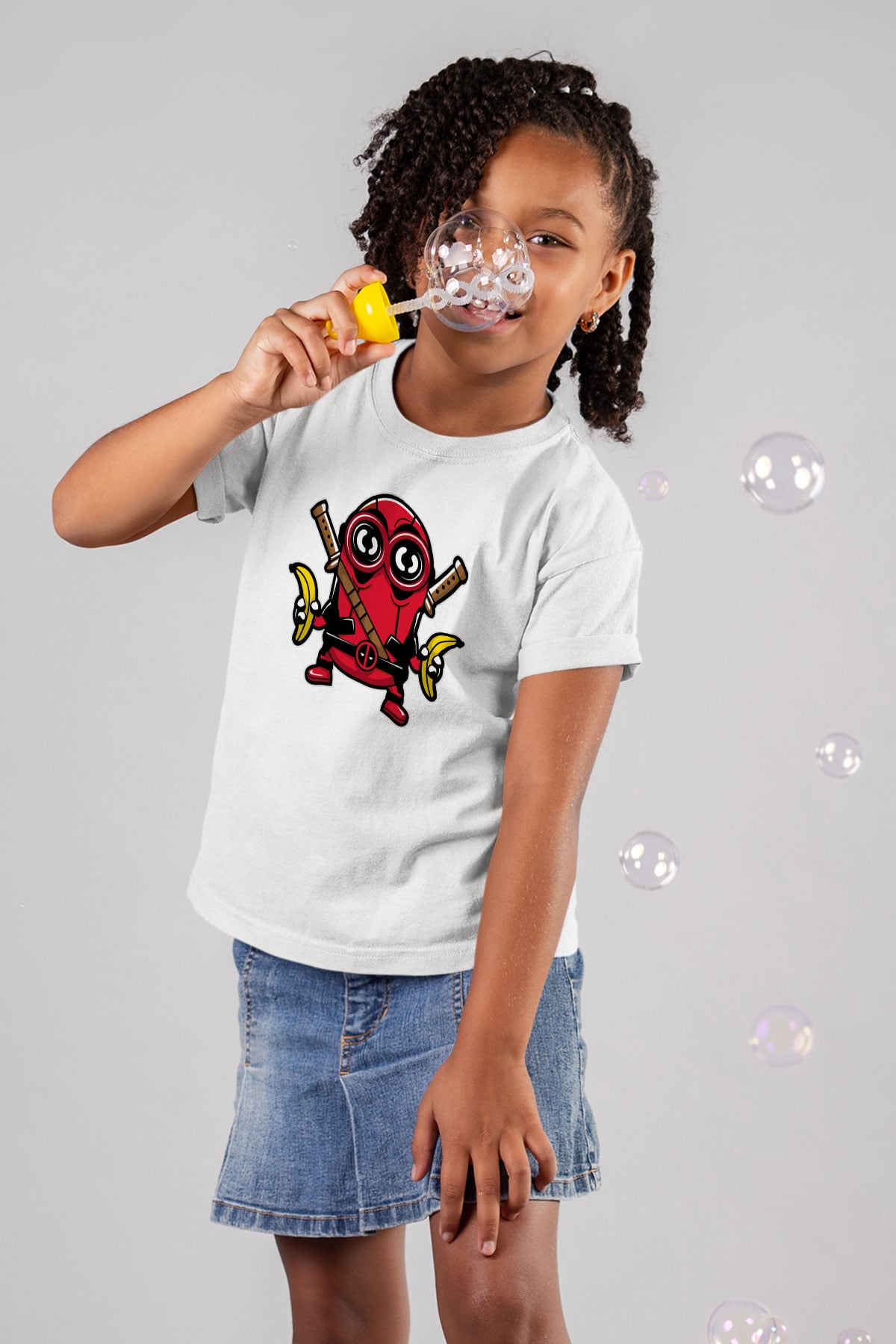 Minionpool Baskılı Beyaz Unisex Çocuk Tişört