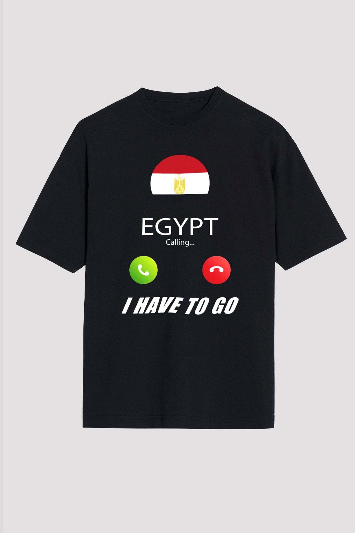 Mısır Siyah Unisex Tişört T-Shirt - TişörtFabrikası