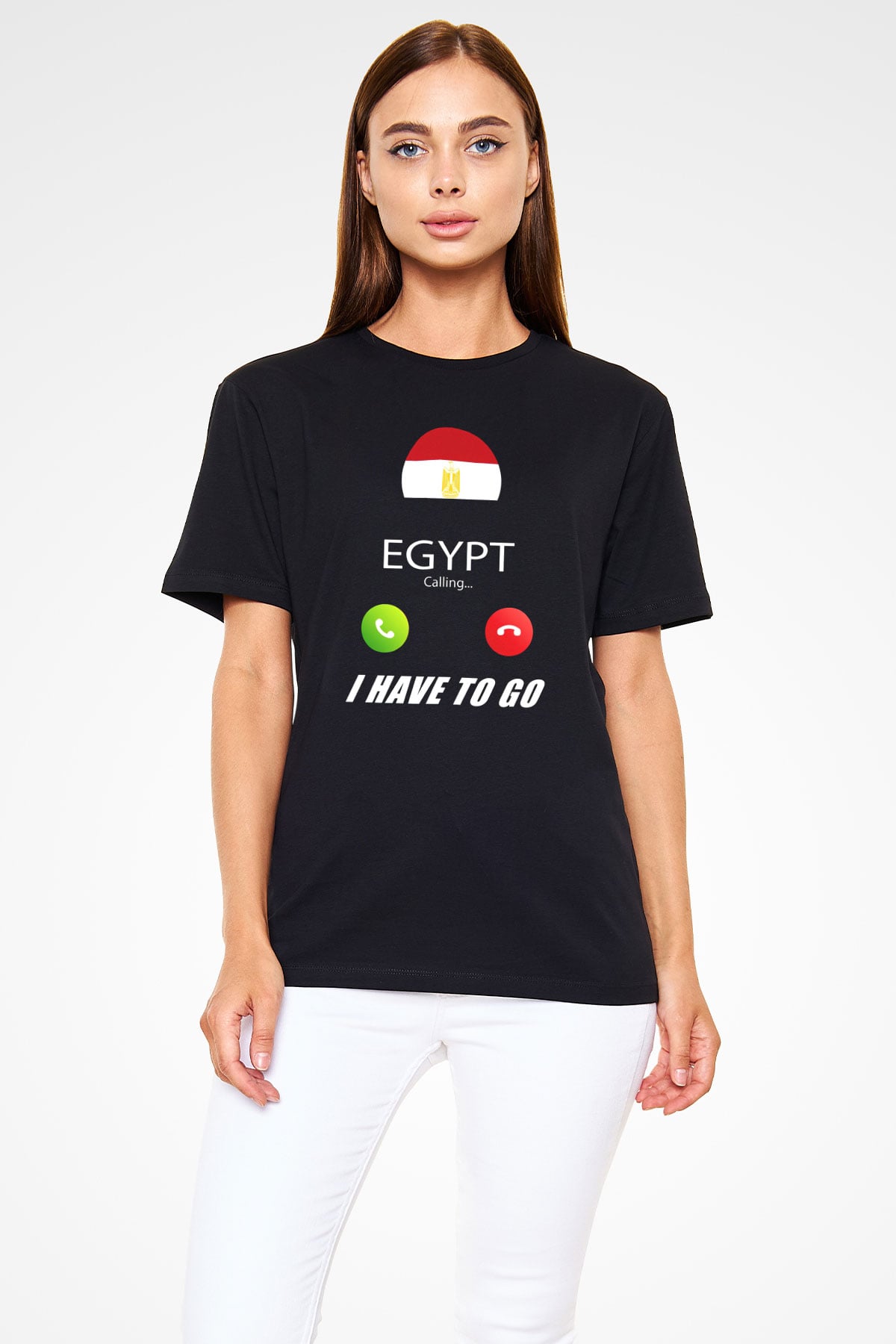 Mısır Siyah Unisex Tişört T-Shirt - TişörtFabrikası