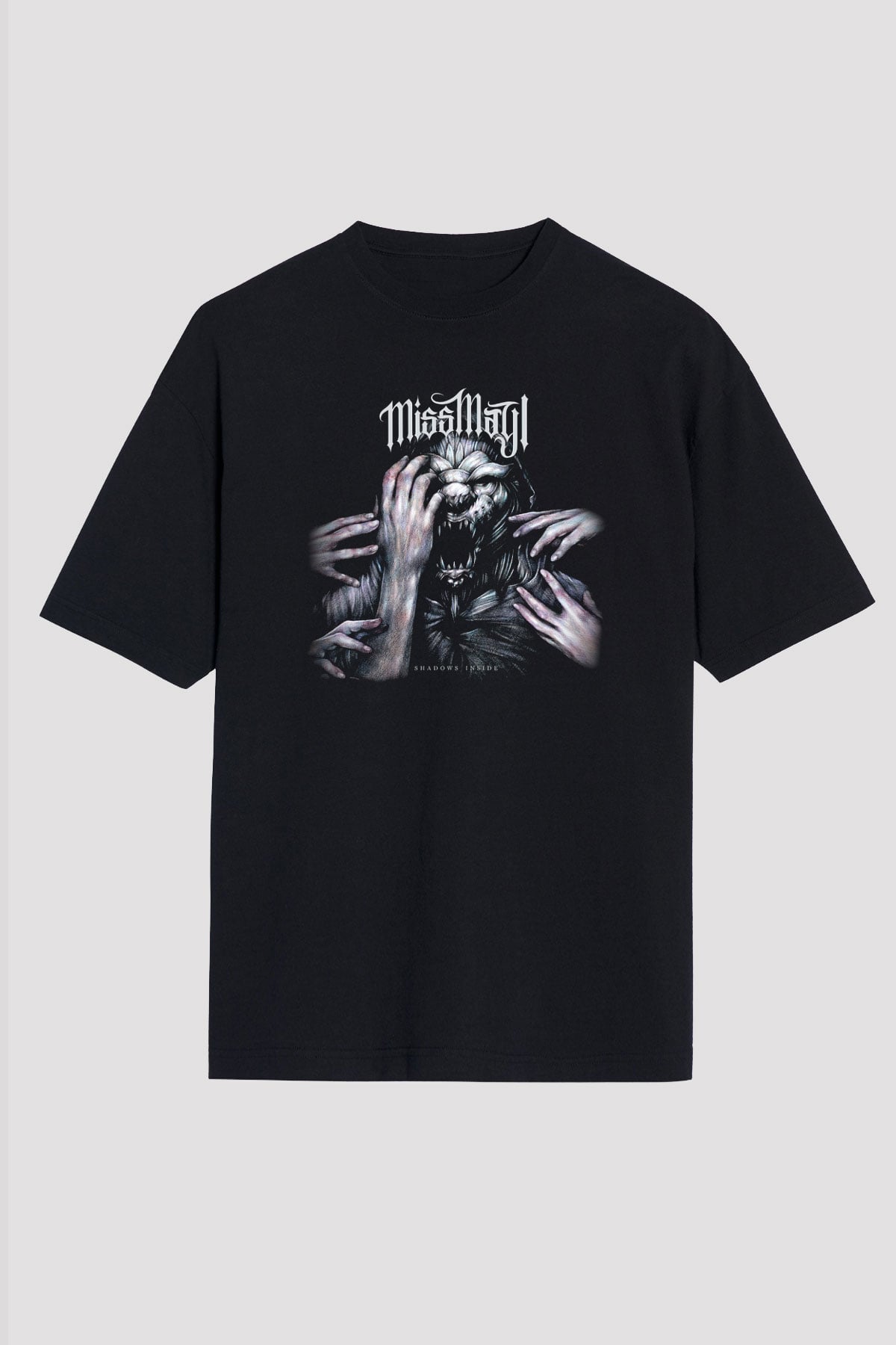 Miss May I Siyah Unisex Oversize Tişört T-Shirt
