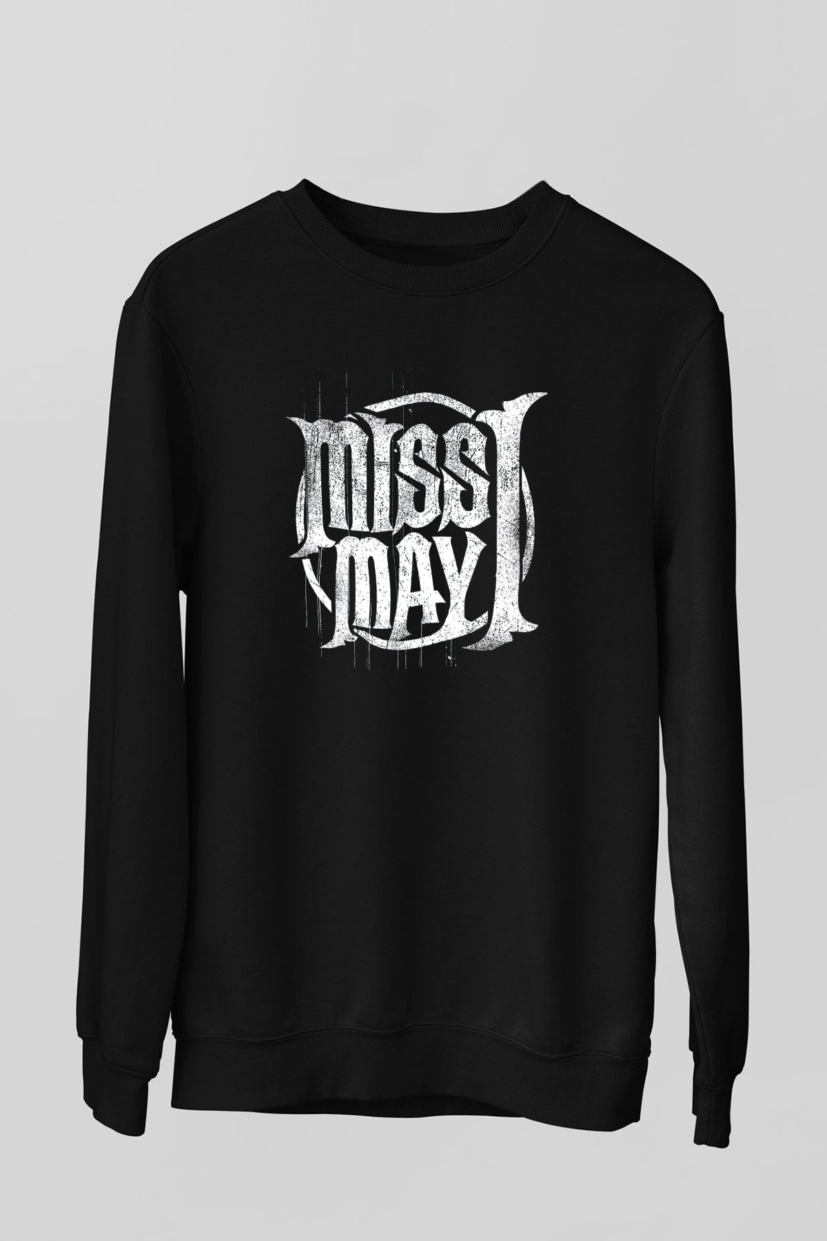 Miss May I Siyah Unisex Sweatshirt