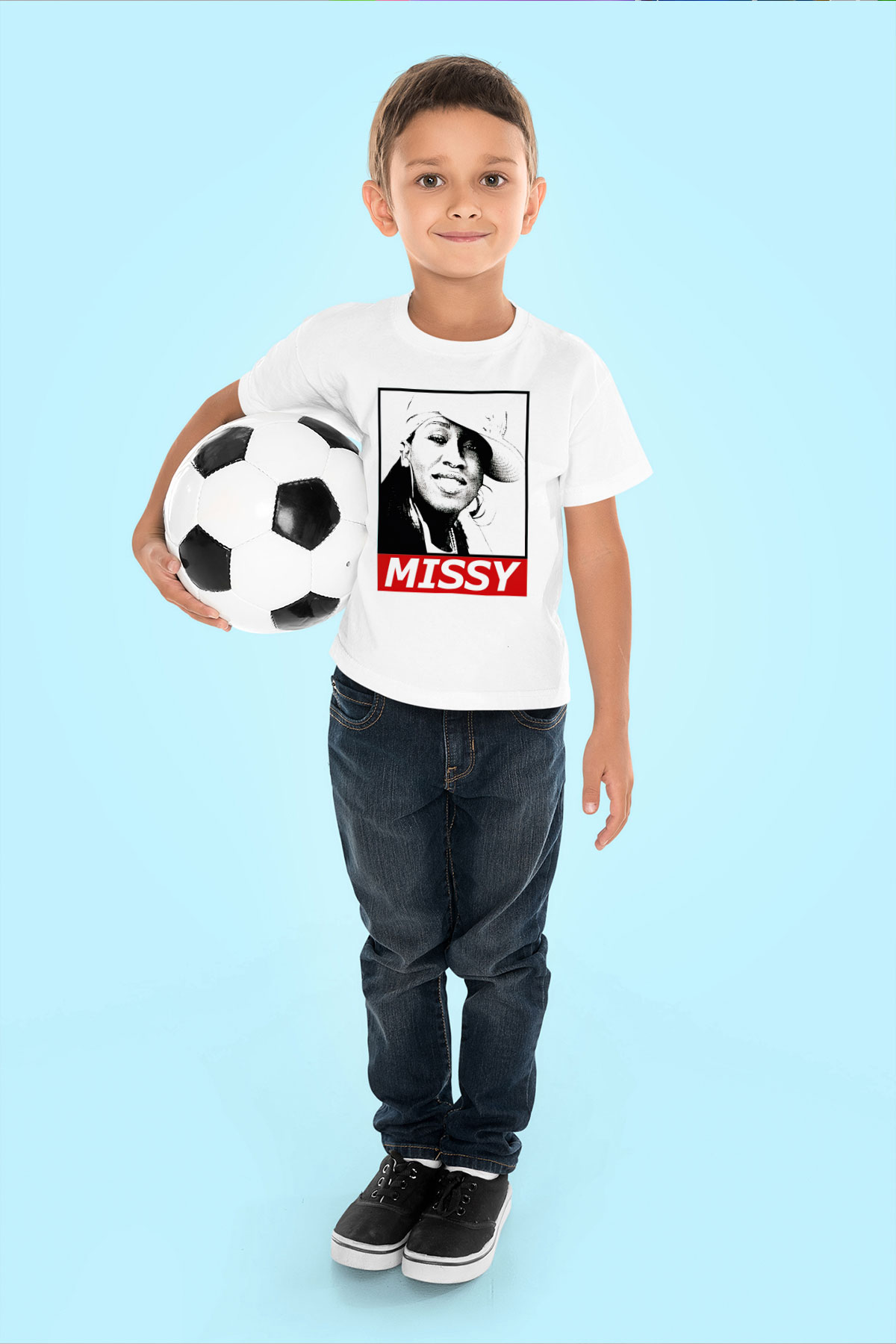 Missy Elliott Beyaz Unisex Çocuk Tişört