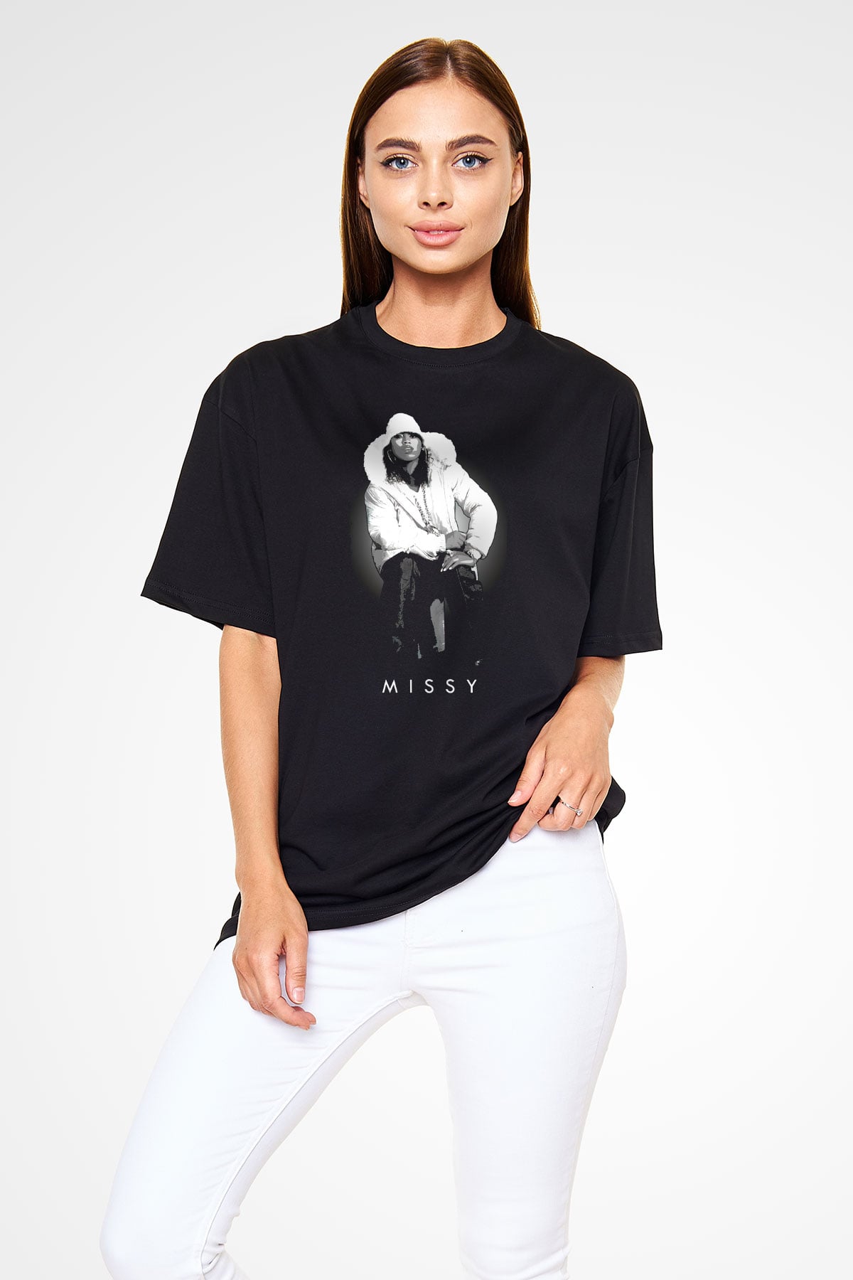 Missy Elliott Siyah Unisex Tişört T-Shirt - TişörtFabrikası