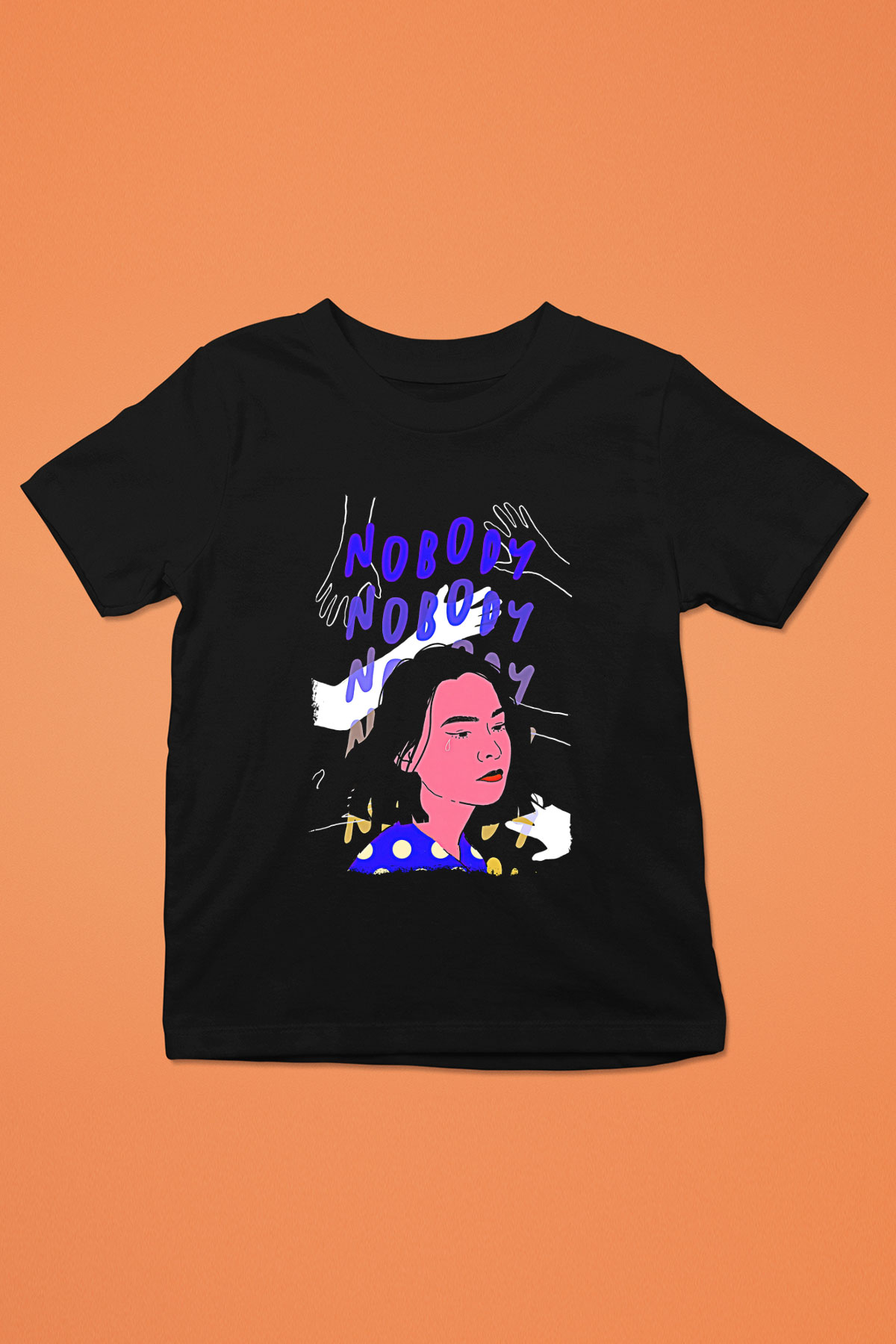 Mitski Baskılı Baskılı Unisex Siyah Çocuk Tişört - Tshirt