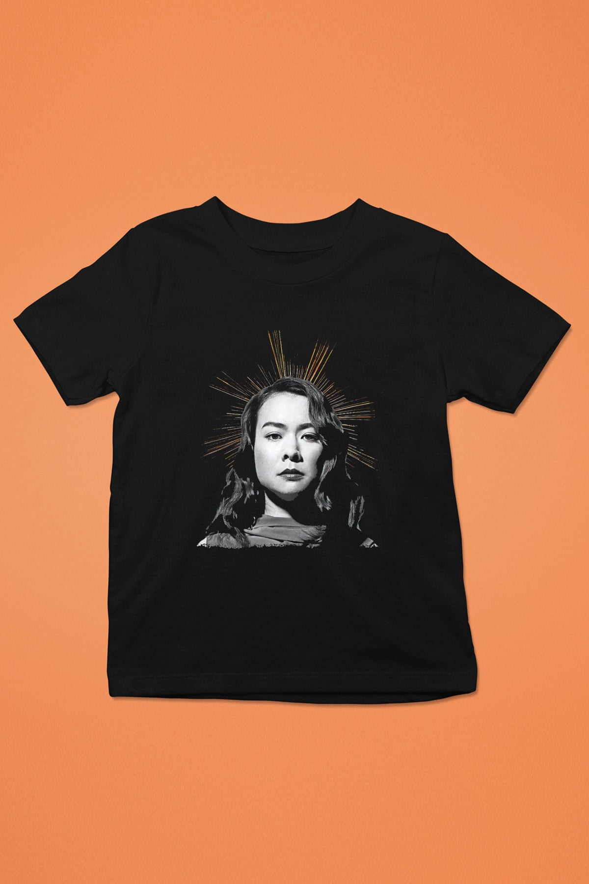 Mitski Baskılı Baskılı Unisex Siyah Çocuk Tişört - Tshirt
