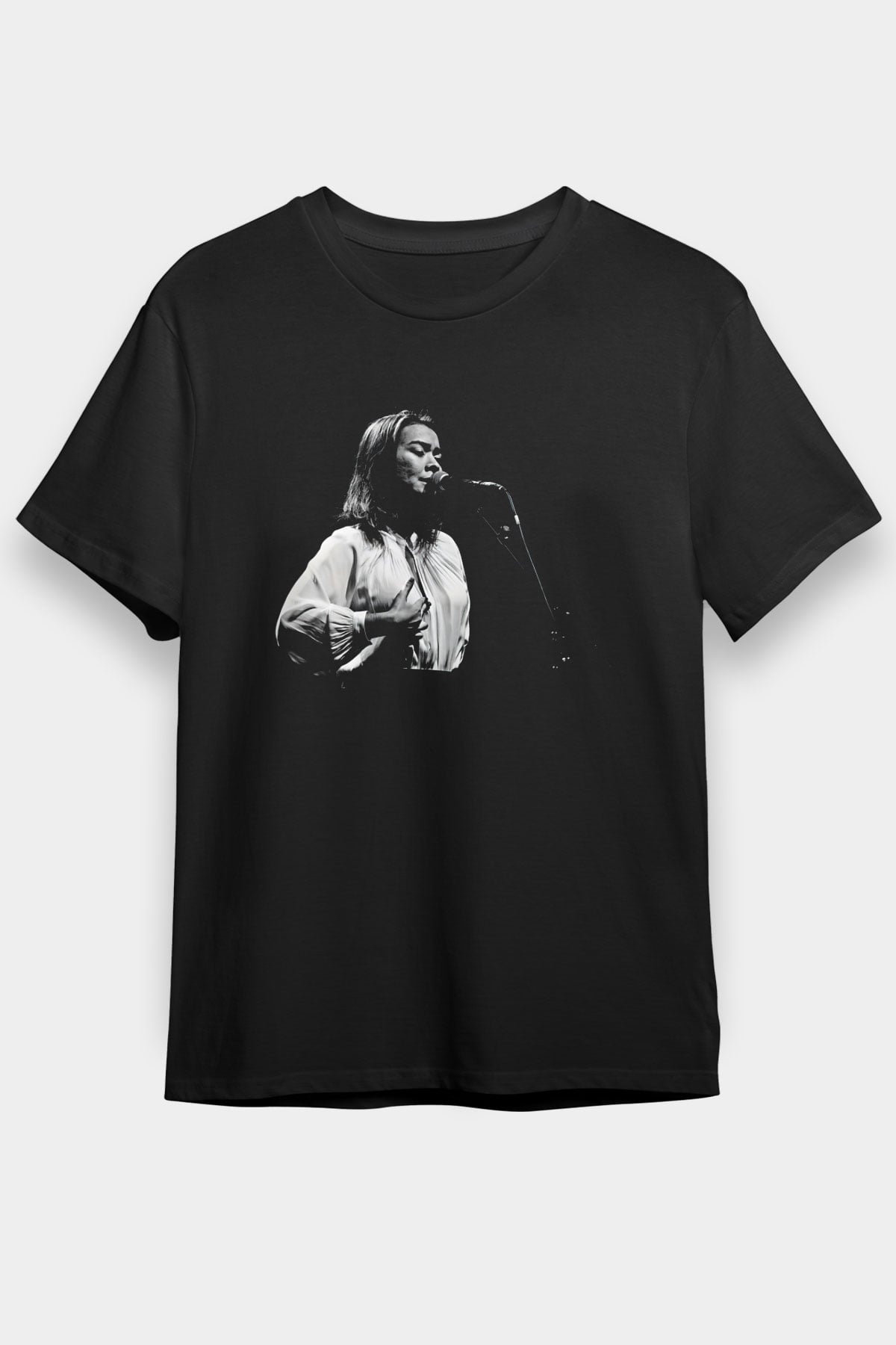 Mitski Baskılı Baskılı Unisex Siyah Tişört - Tshirt