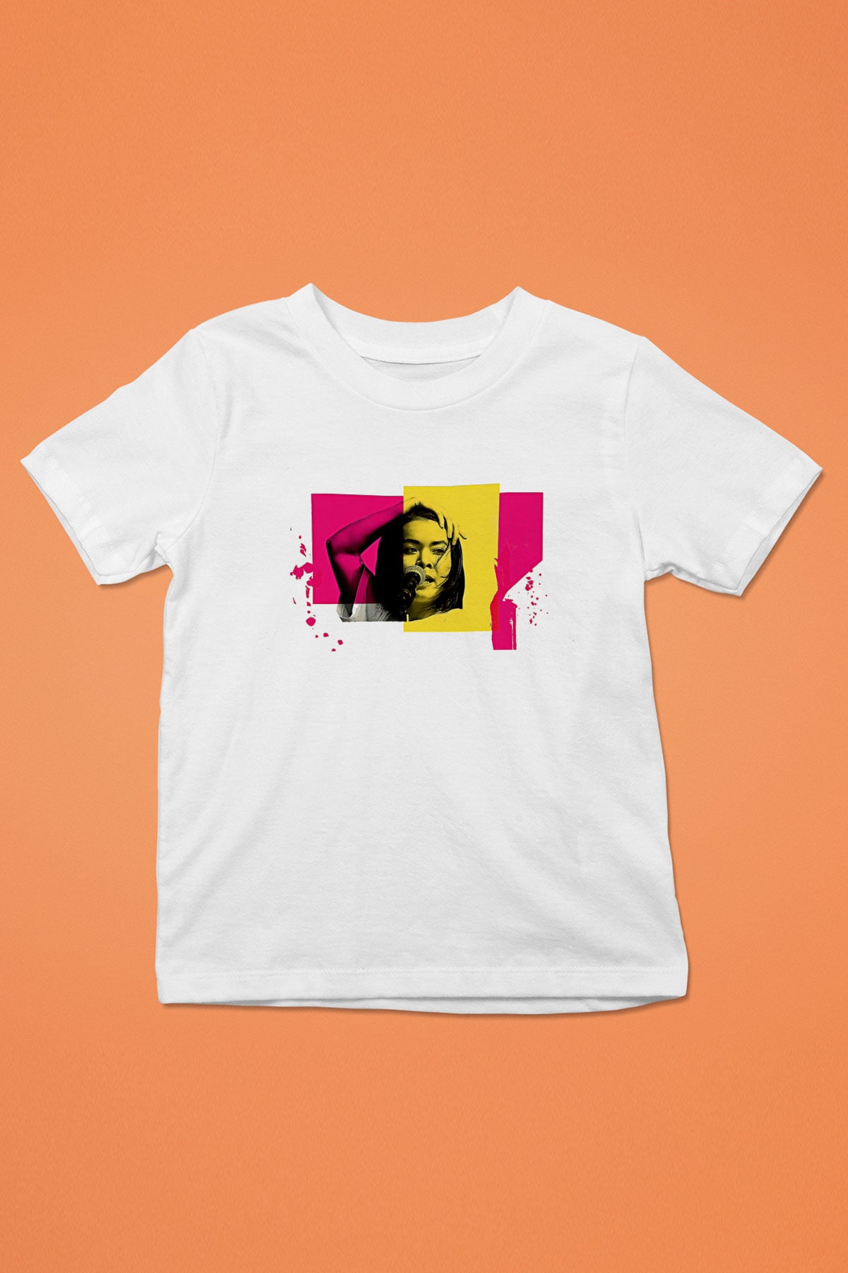 Mitski Baskılı Beyaz Unisex Beyaz Çocuk Tişört - Tshirt