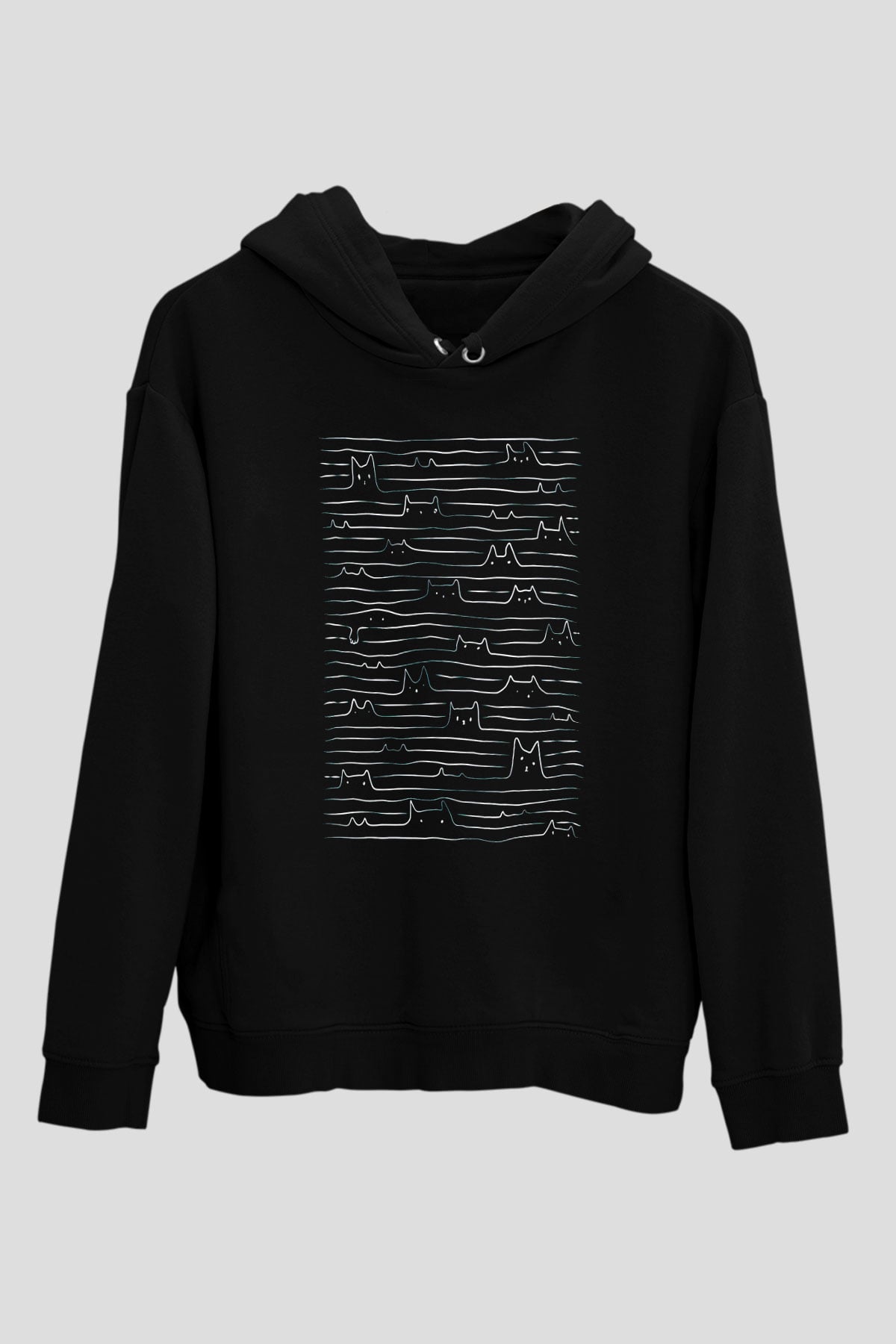 Miyav DivisionSiyah  Unisex Hoodie