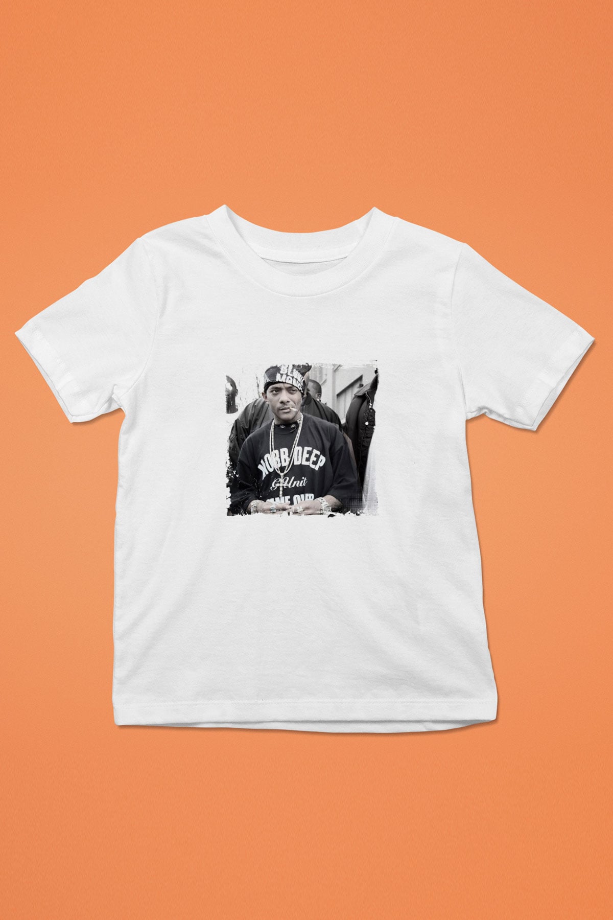 Mobb Deep Baskılı Unisex Beyaz Çocuk Tişört