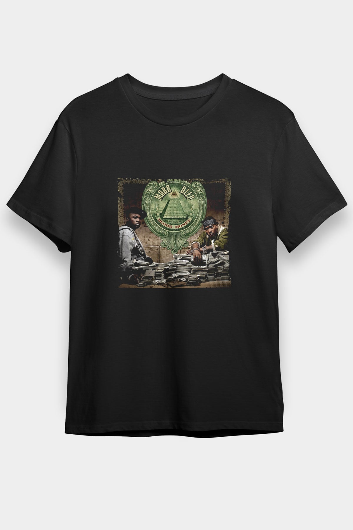 Mobb Deep Baskılı Unisex Siyah Tişört