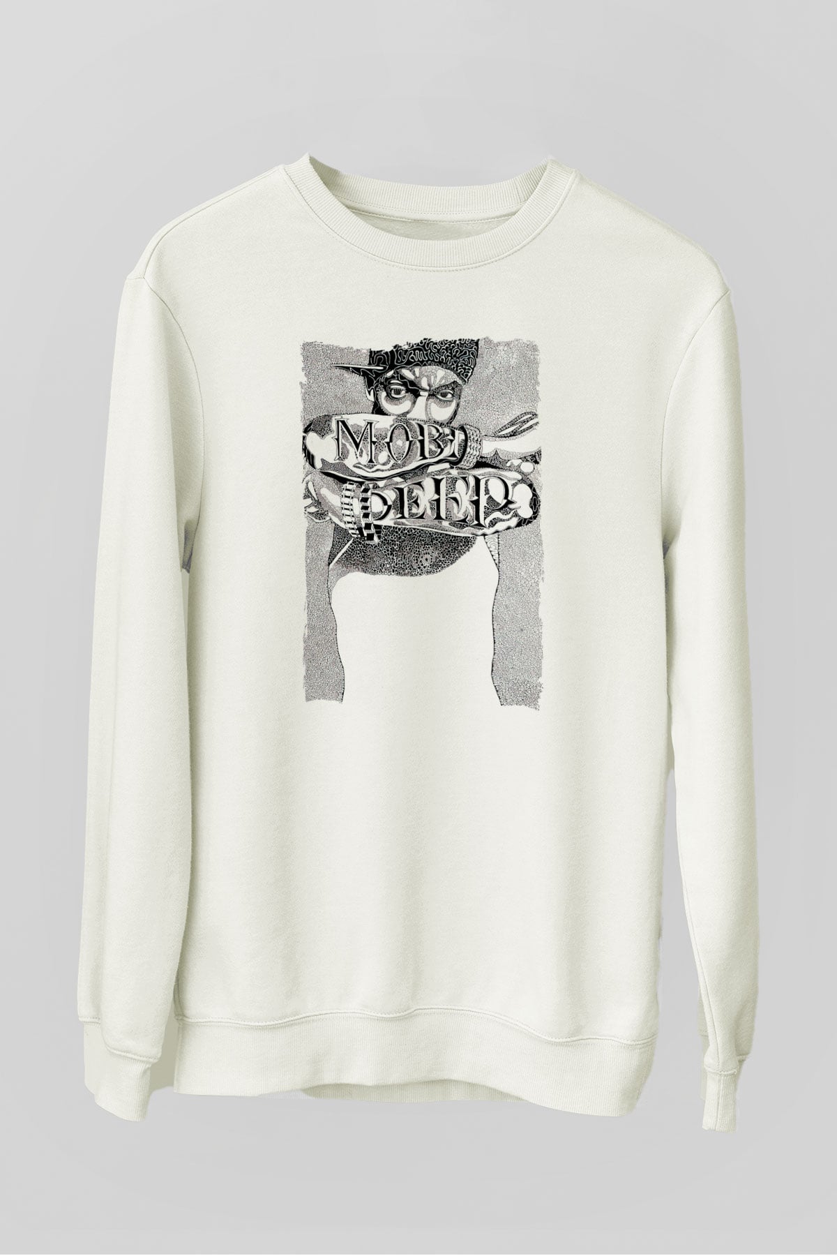 Mobb Deep Beyaz Unisex Sweatshirt