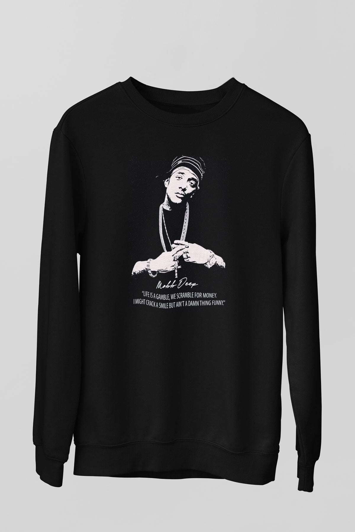 Mobb Deep Siyah Unisex Sweatshirt