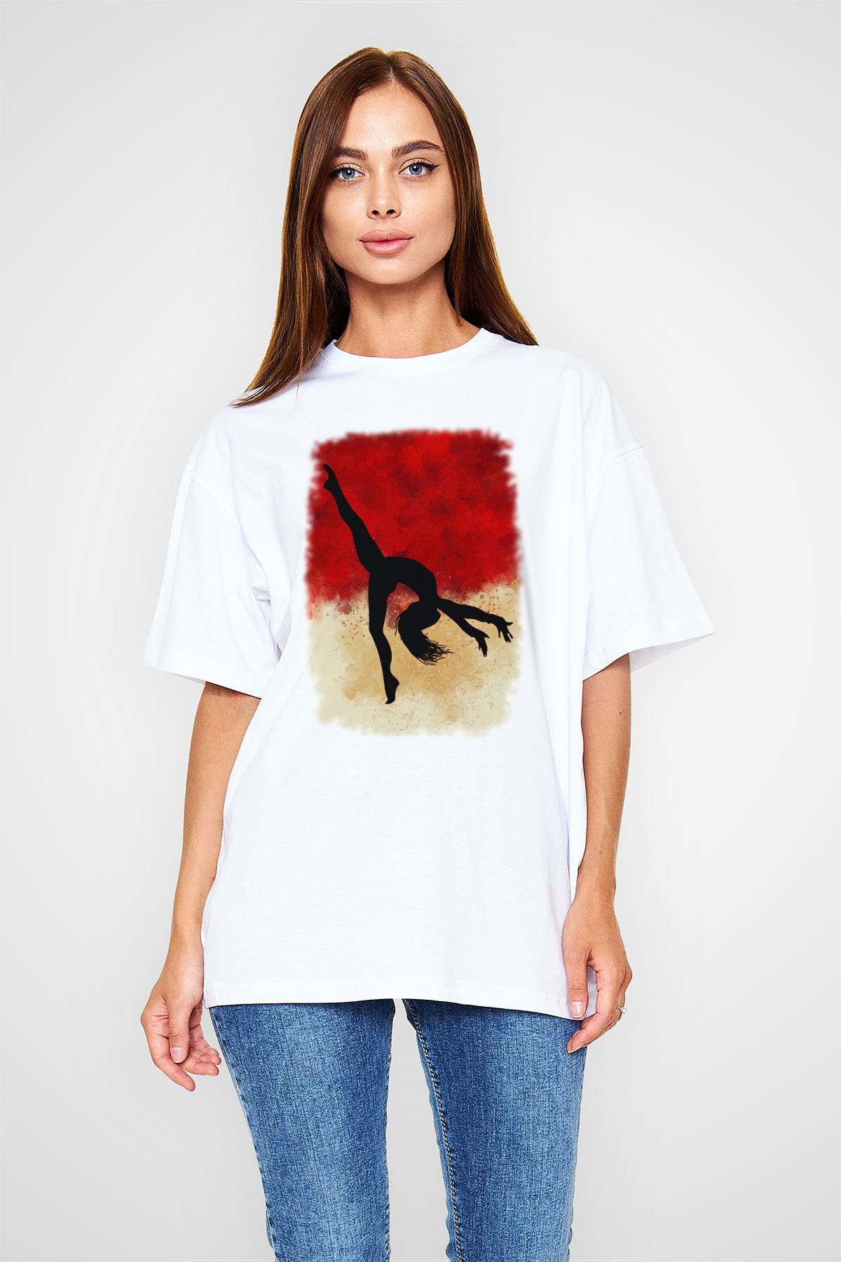 Modern Dans Beyaz Unisex Tişört T-Shirt - TişörtFabrikası