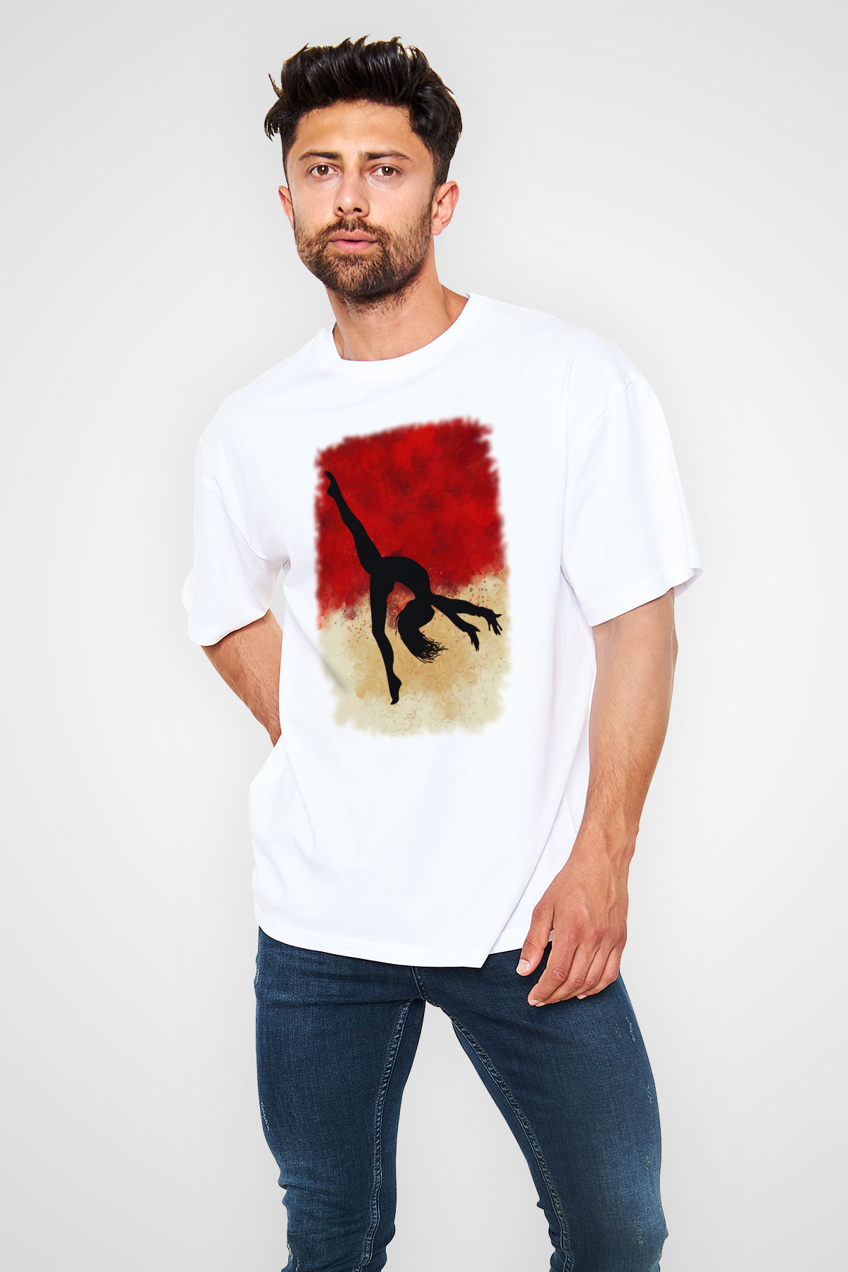 Modern Dans Beyaz Unisex Tişört T-Shirt - TişörtFabrikası
