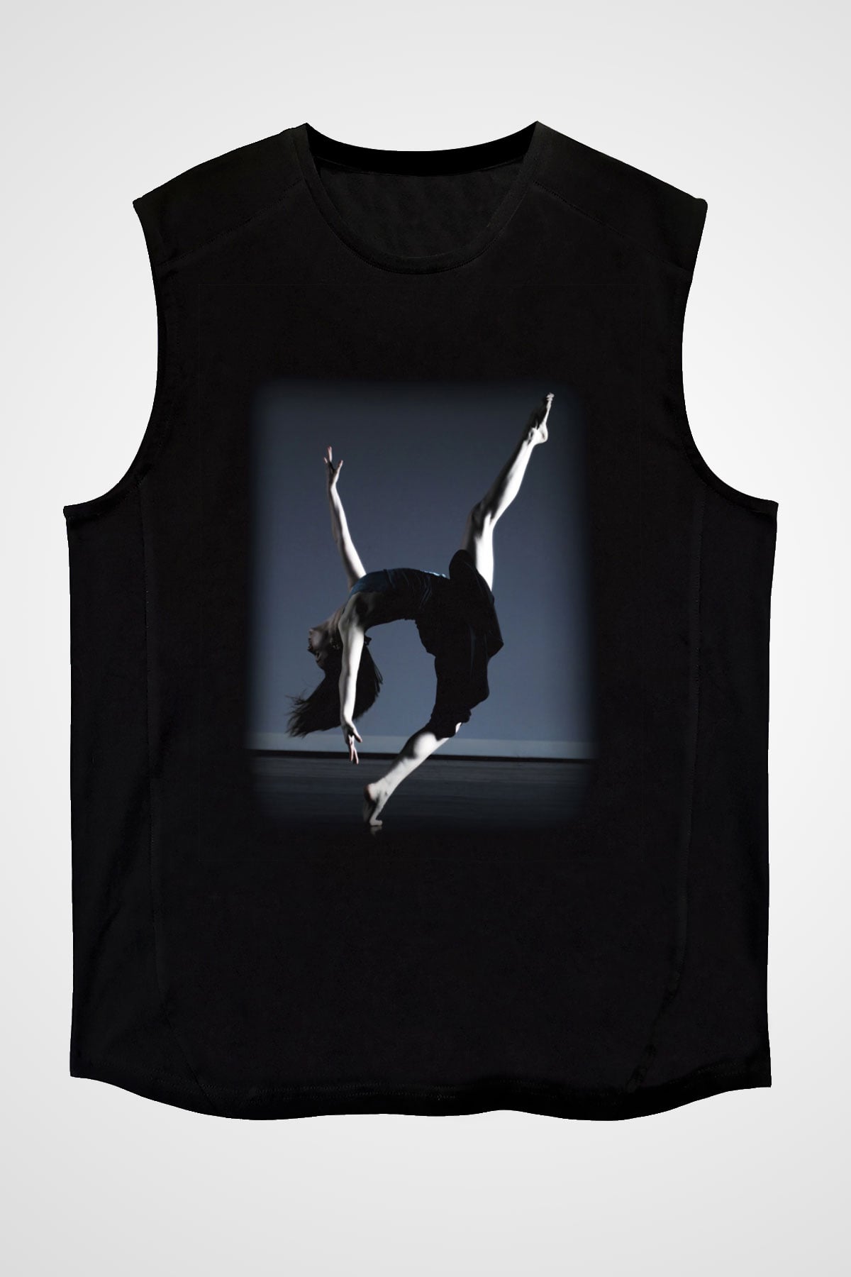 Modern Dans Siyah Unisex Kolsuz Tişört