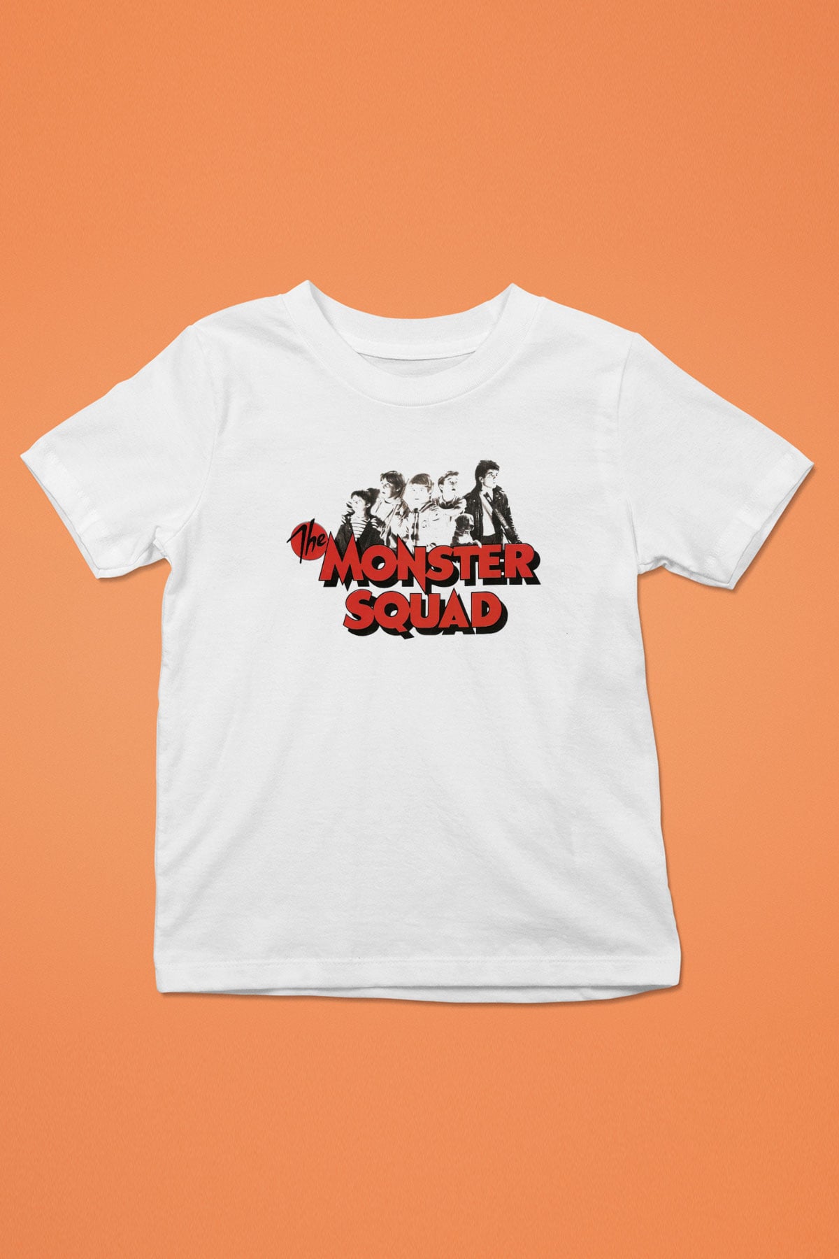 Monster Squad Baskılı Beyaz Unisex Çocuk Tişört