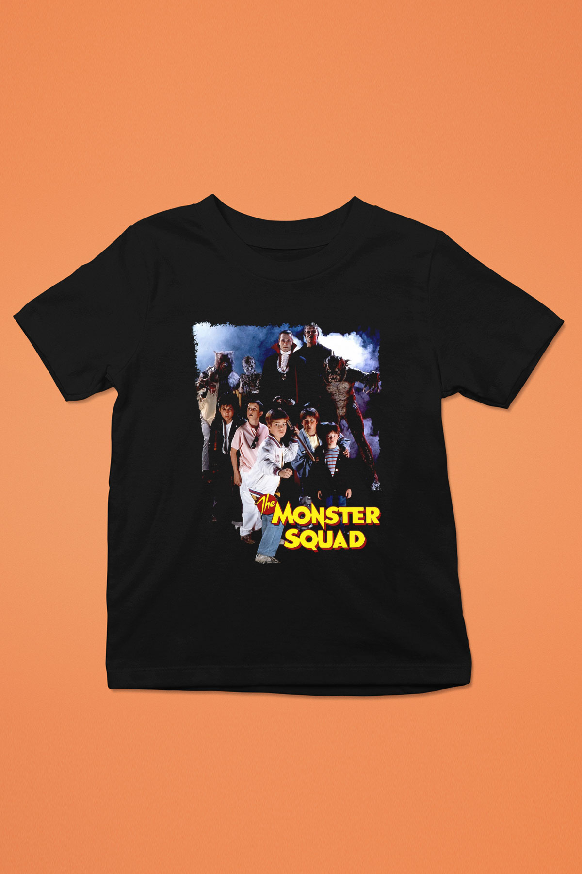 Monster Squad Siyah Unisex  Çocuk Tişört
