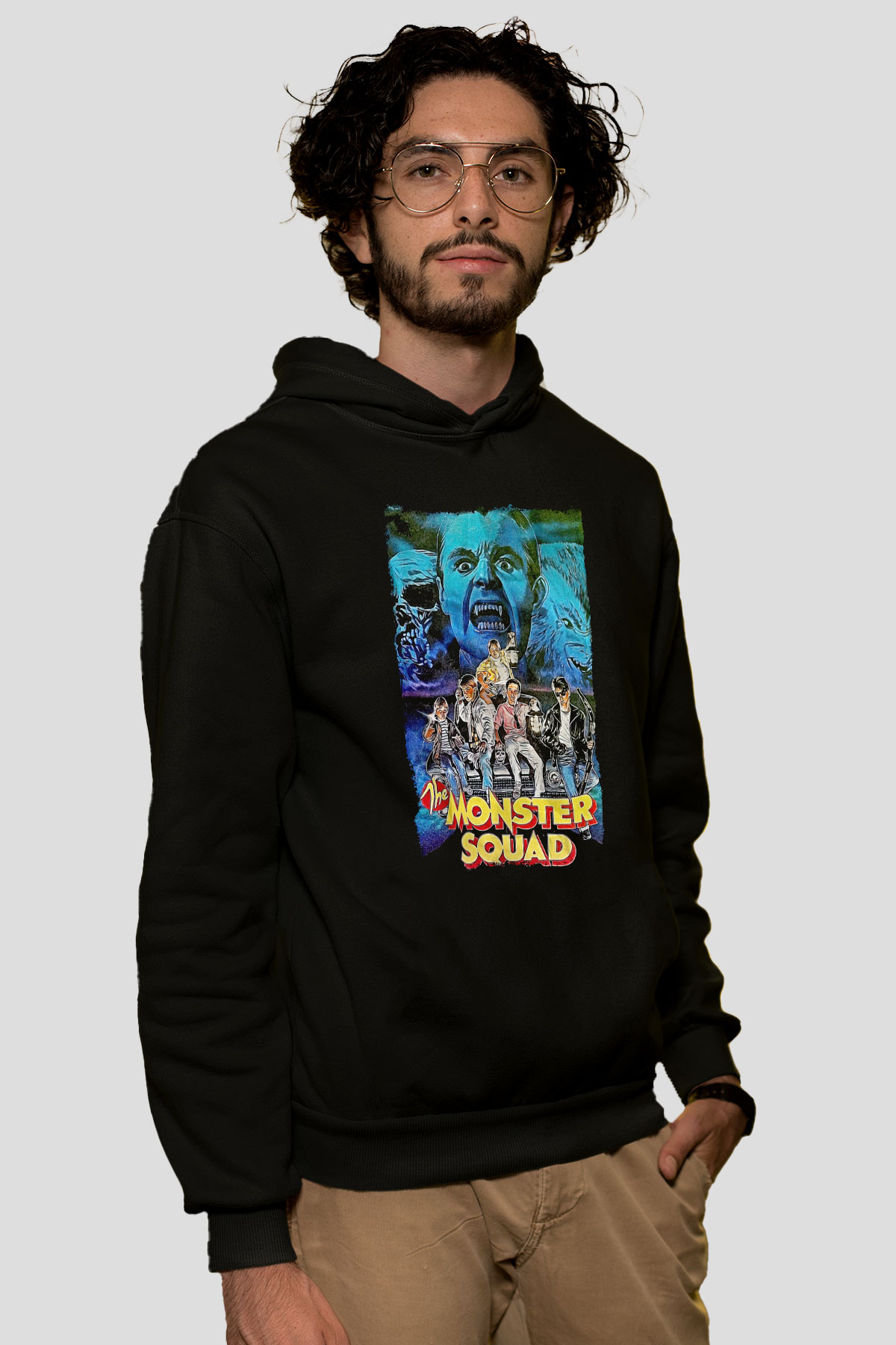 Monster Squad Siyah Unisex Hoodie