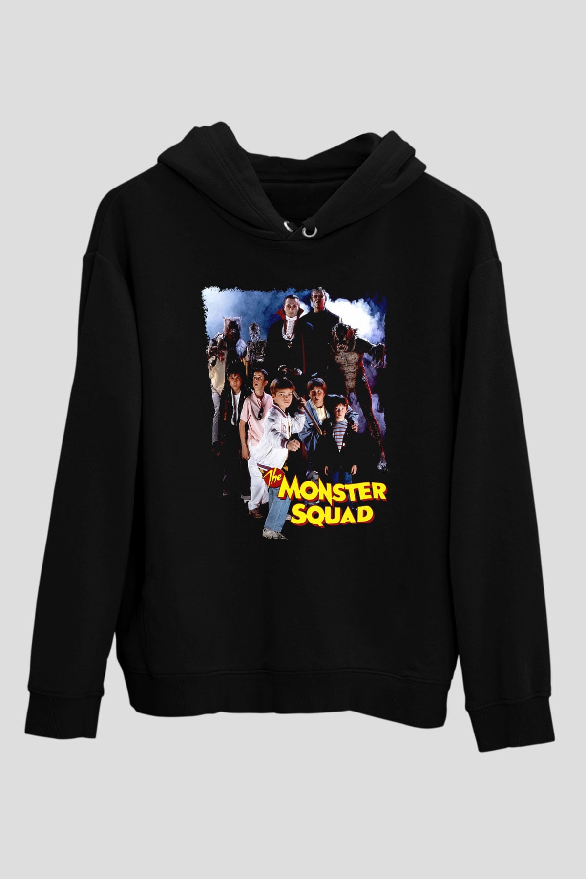 Monster Squad Siyah Unisex Hoodie