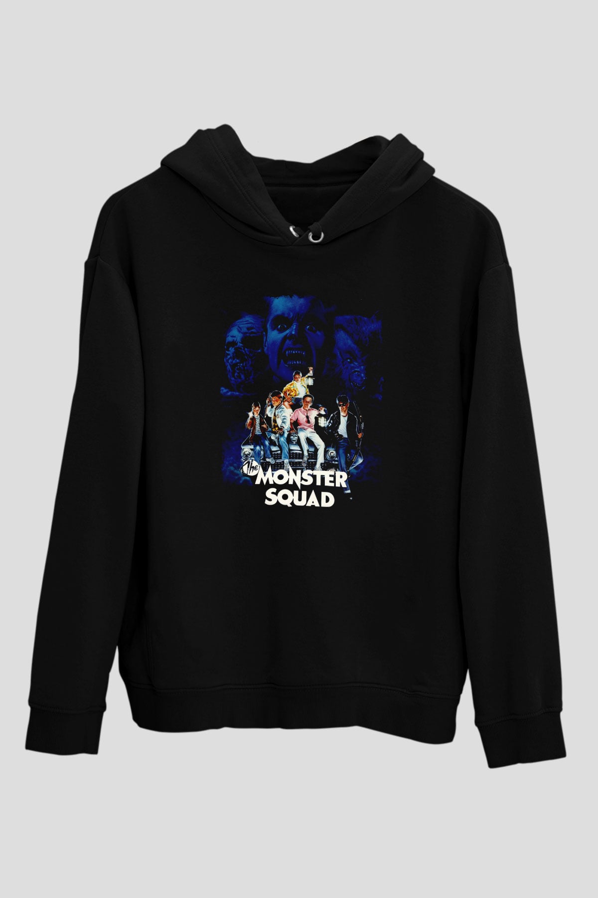 Monster Squad Siyah Unisex Hoodie