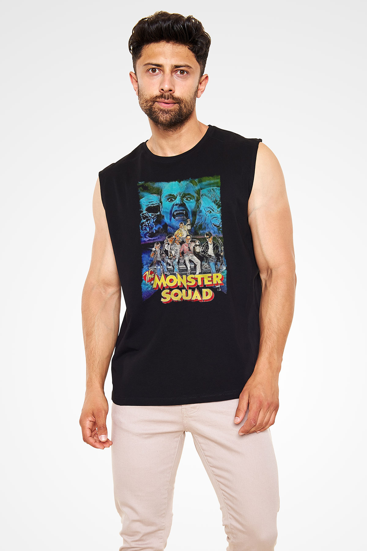 Monster Squad Siyah Unisex  Kolsuz Tişört