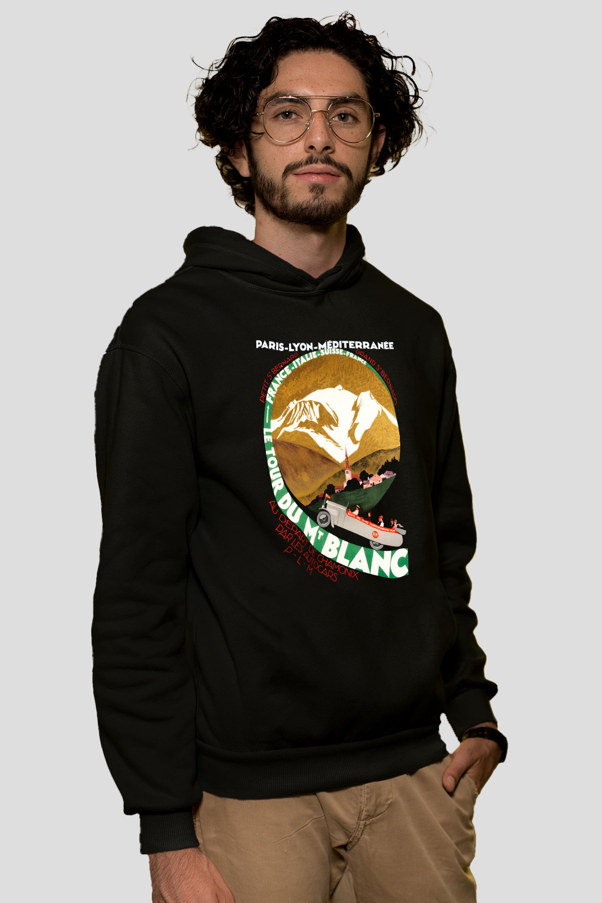 Mont Blanc Siyah Unisex Hoodie