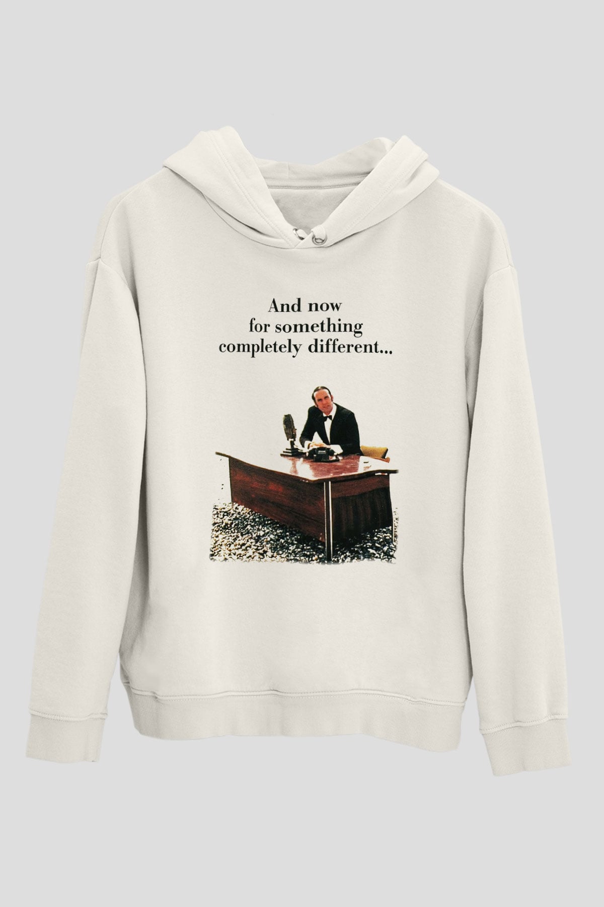 Monty Python's Flying Circus Beyaz Unisex Kapşonlu Sweatshirt