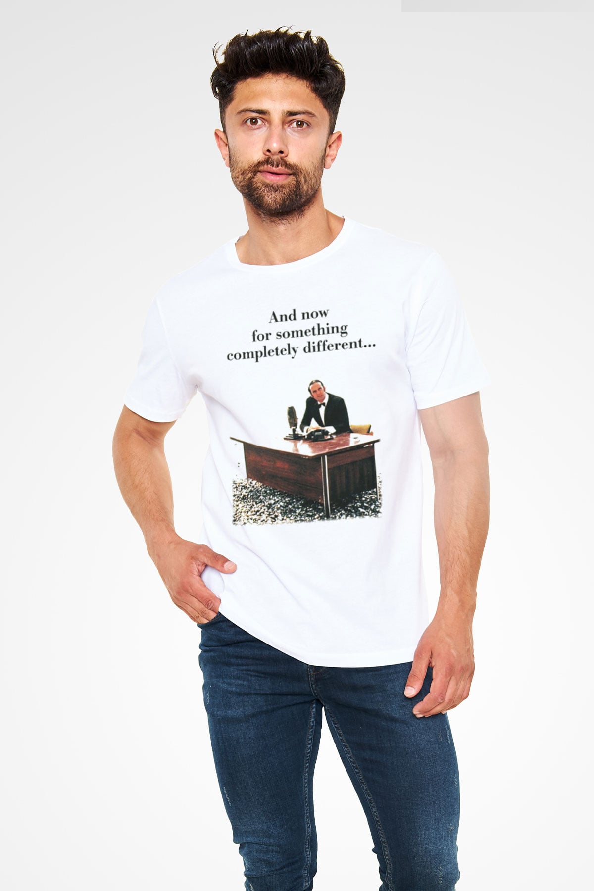 Monty Python's Flying Circus Beyaz Unisex Tişört T-Shirt