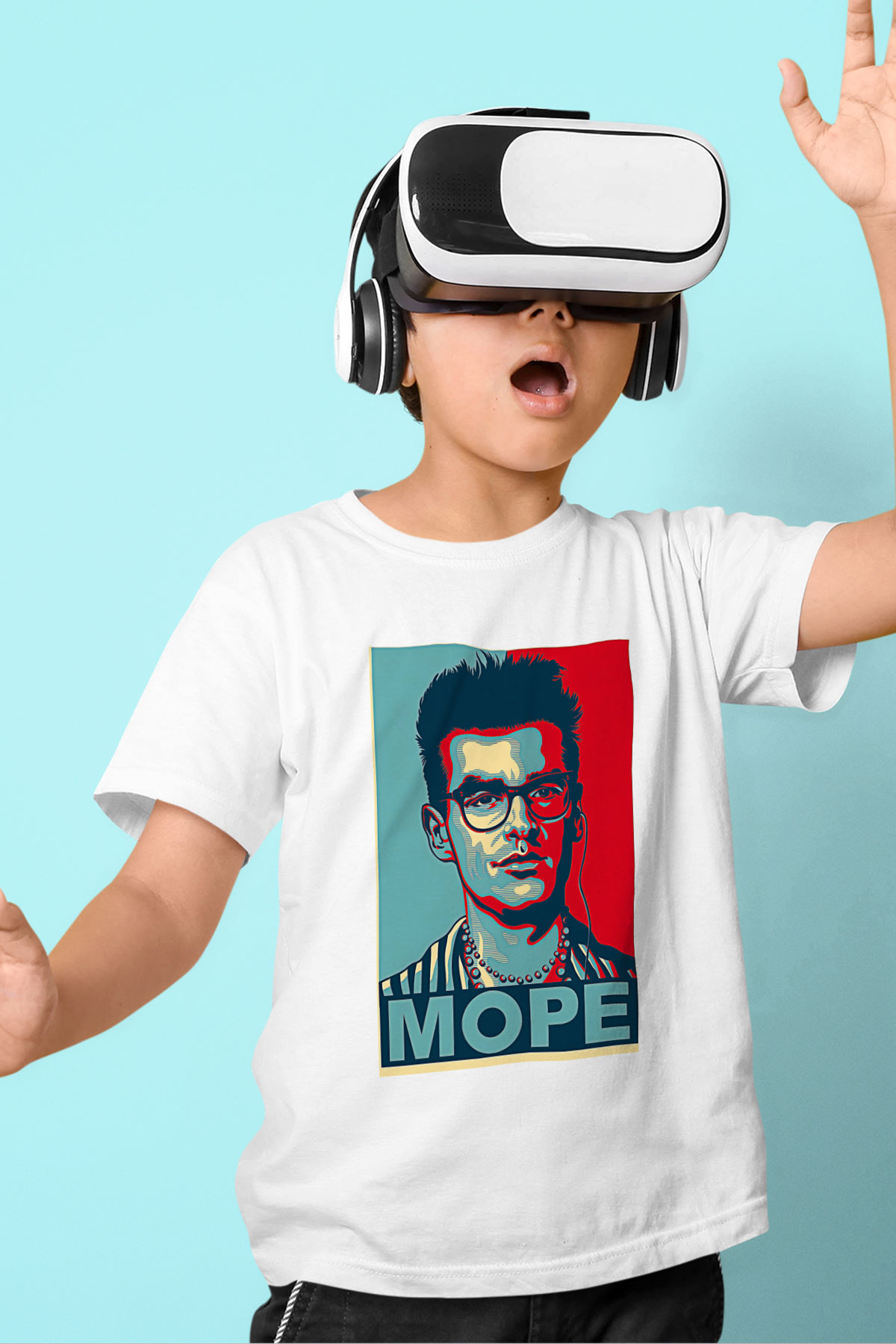 Morrissey Baskılı Beyaz Unisex Beyaz Çocuk Tişört - Tshirt