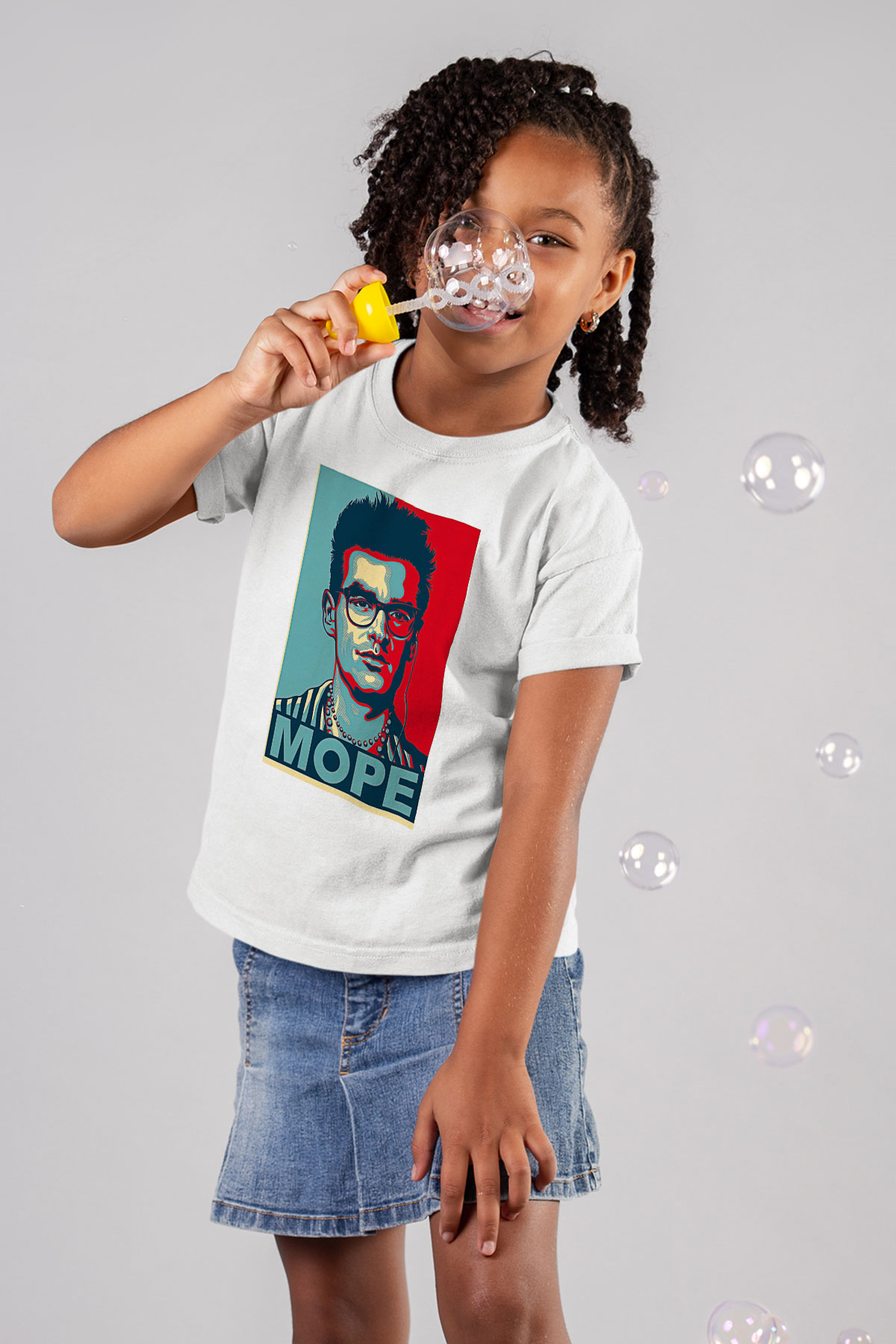 Morrissey Baskılı Beyaz Unisex Beyaz Çocuk Tişört - Tshirt