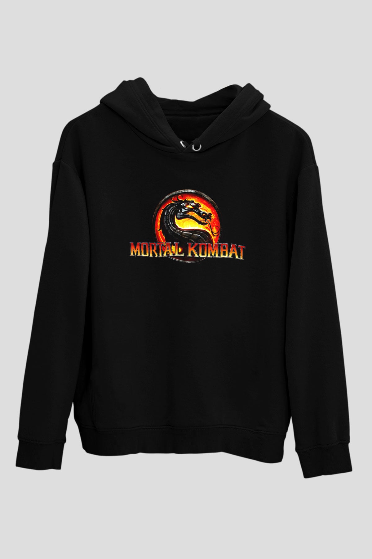 Mortal Kombat Siyah Unisex Hoodie