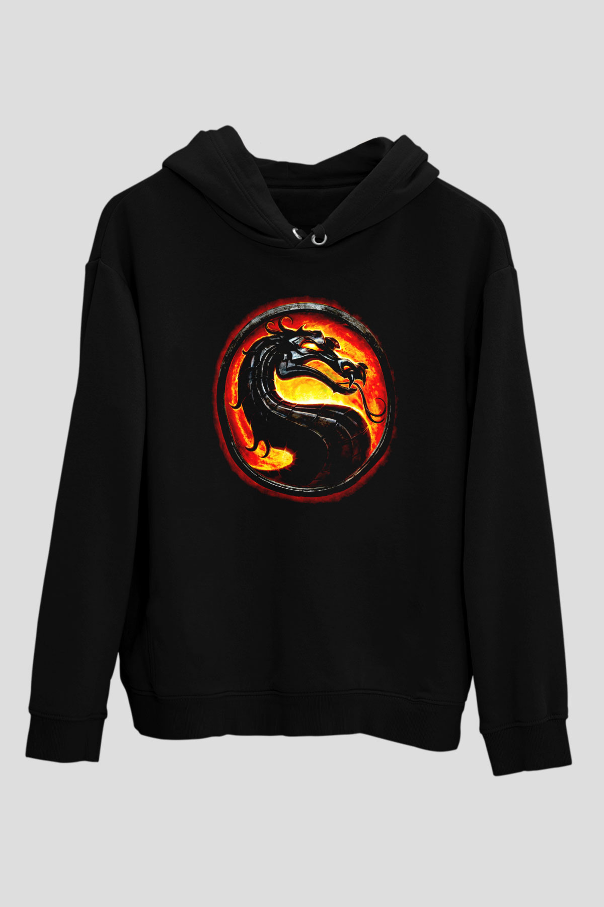 Mortal Kombat Siyah Unisex Hoodie