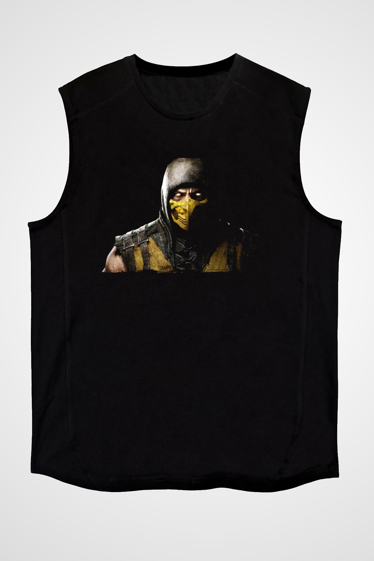Mortal Kombat Siyah Unisex Kolsuz Tişört