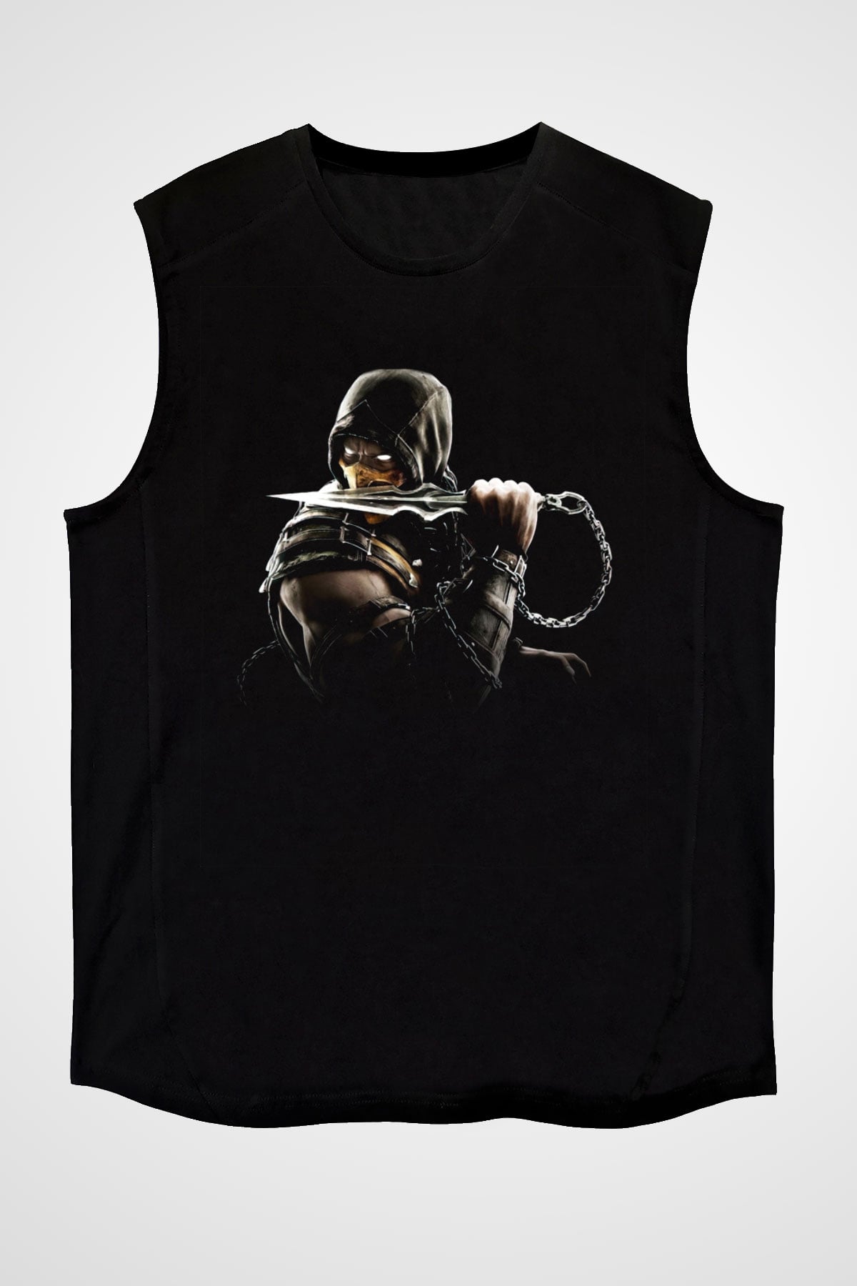 Mortal Kombat Siyah Unisex Kolsuz Tişört