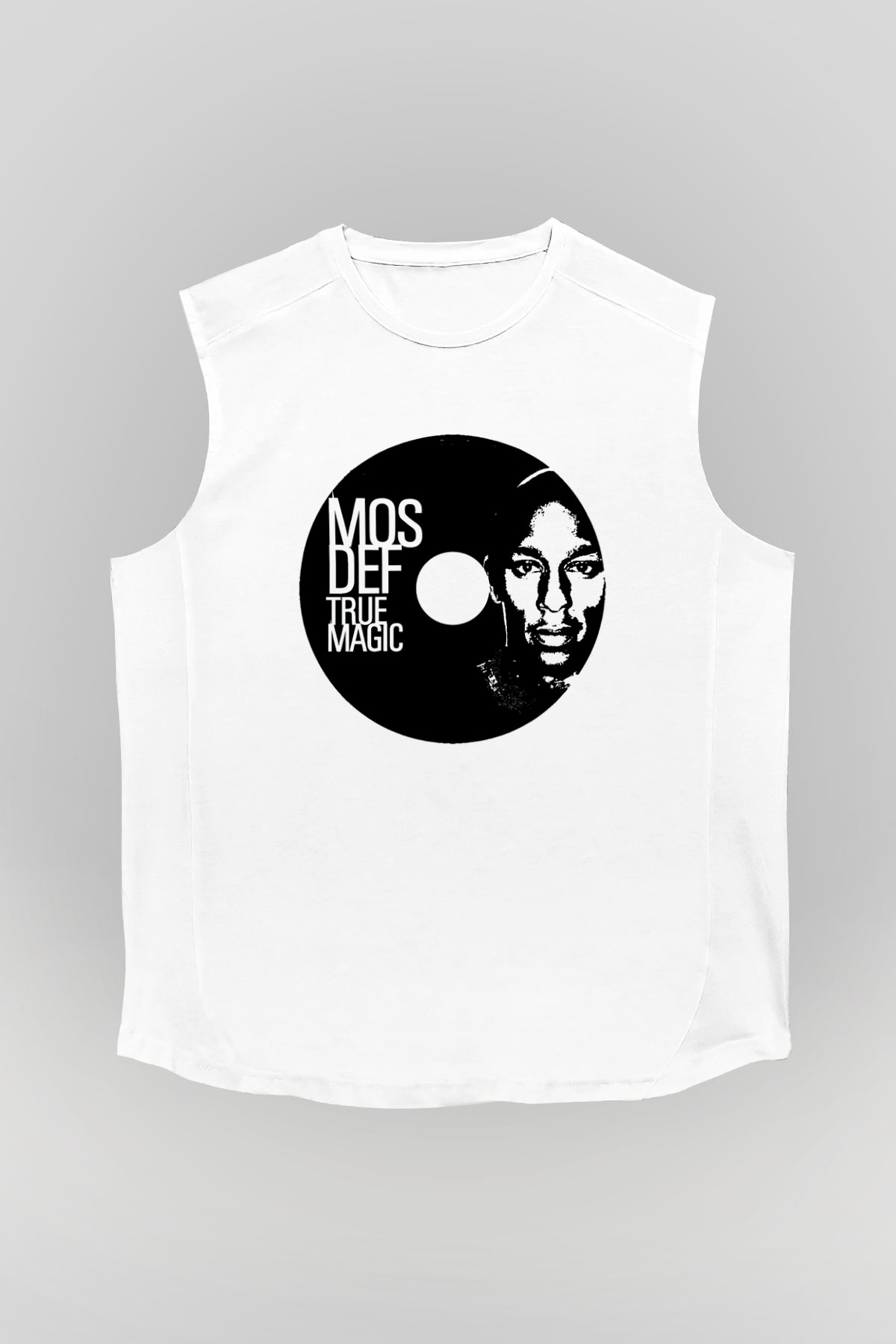 Mos Def Beyaz Unisex Kolsuz Tişört